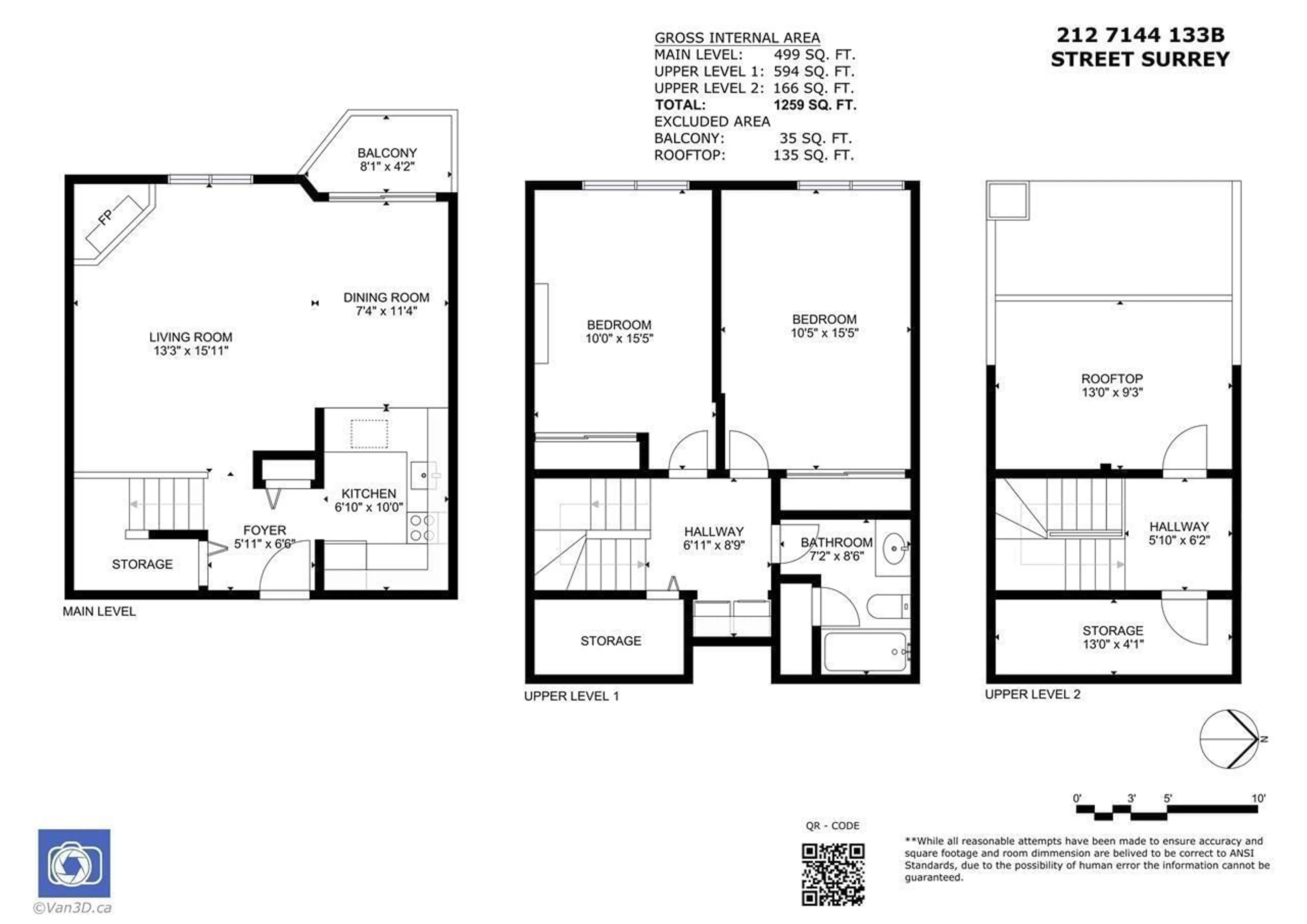 Floor plan for 212 7144 133B STREET, Surrey British Columbia V3W8A4