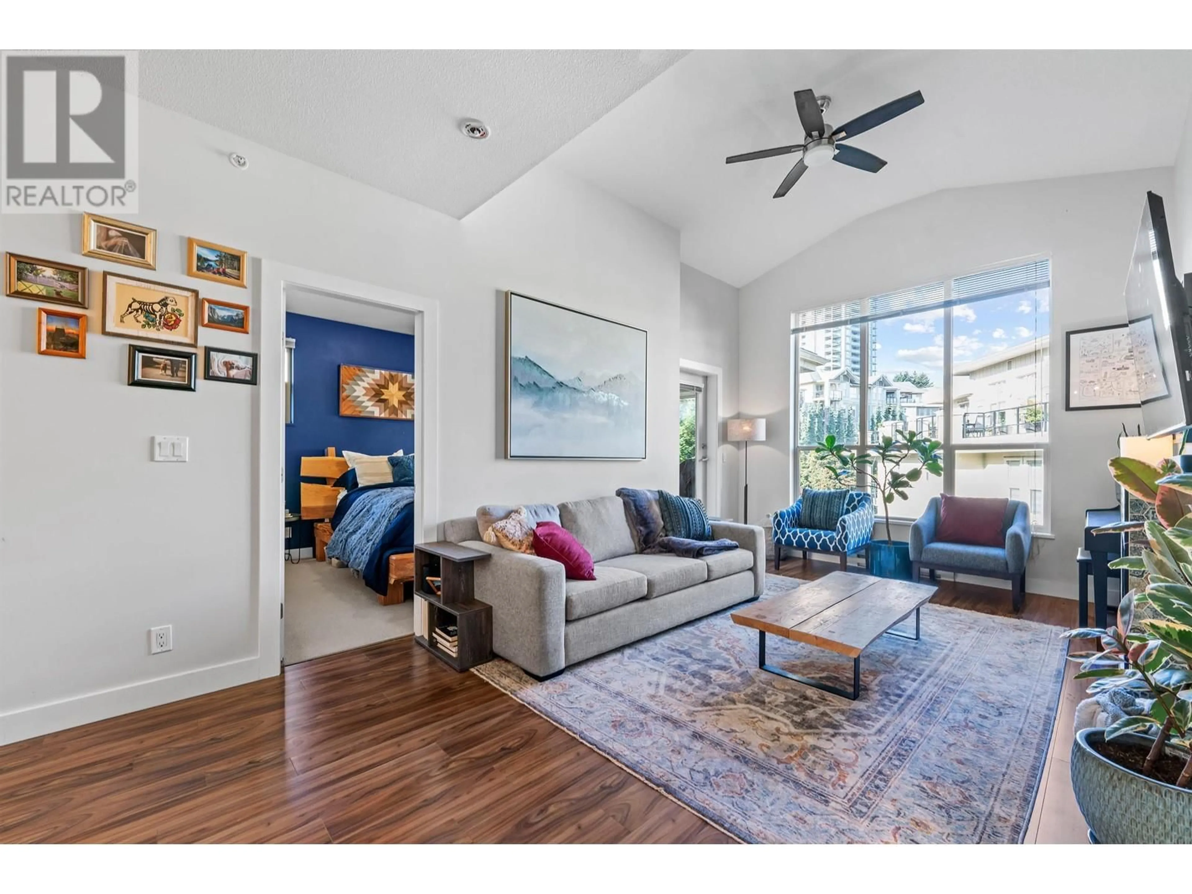 Living room, wood floors for 406 240 FRANCIS WAY, New Westminster British Columbia V3L0E5