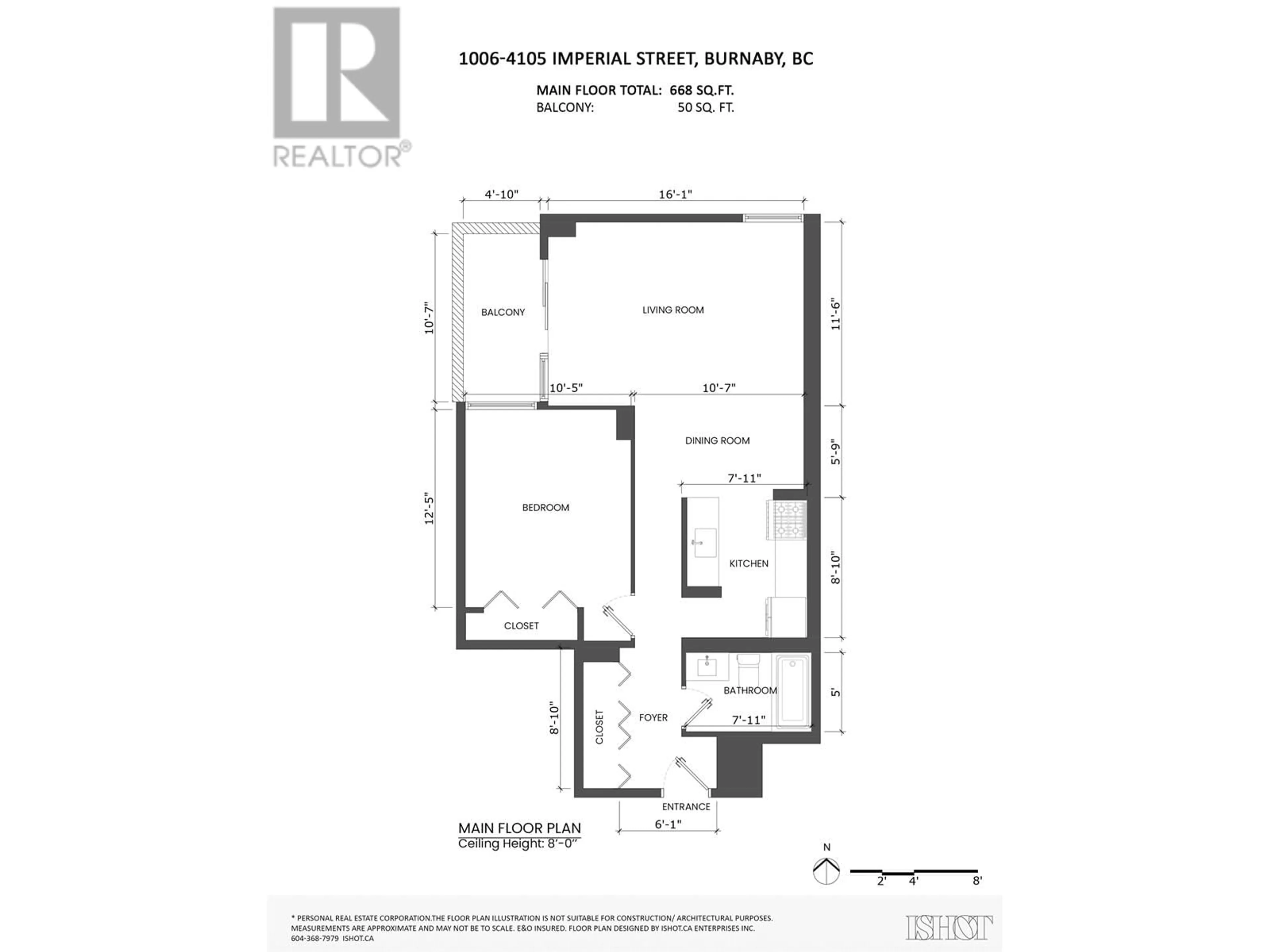 Floor plan for 1006 4105 IMPERIAL STREET, Burnaby British Columbia V5J1A6