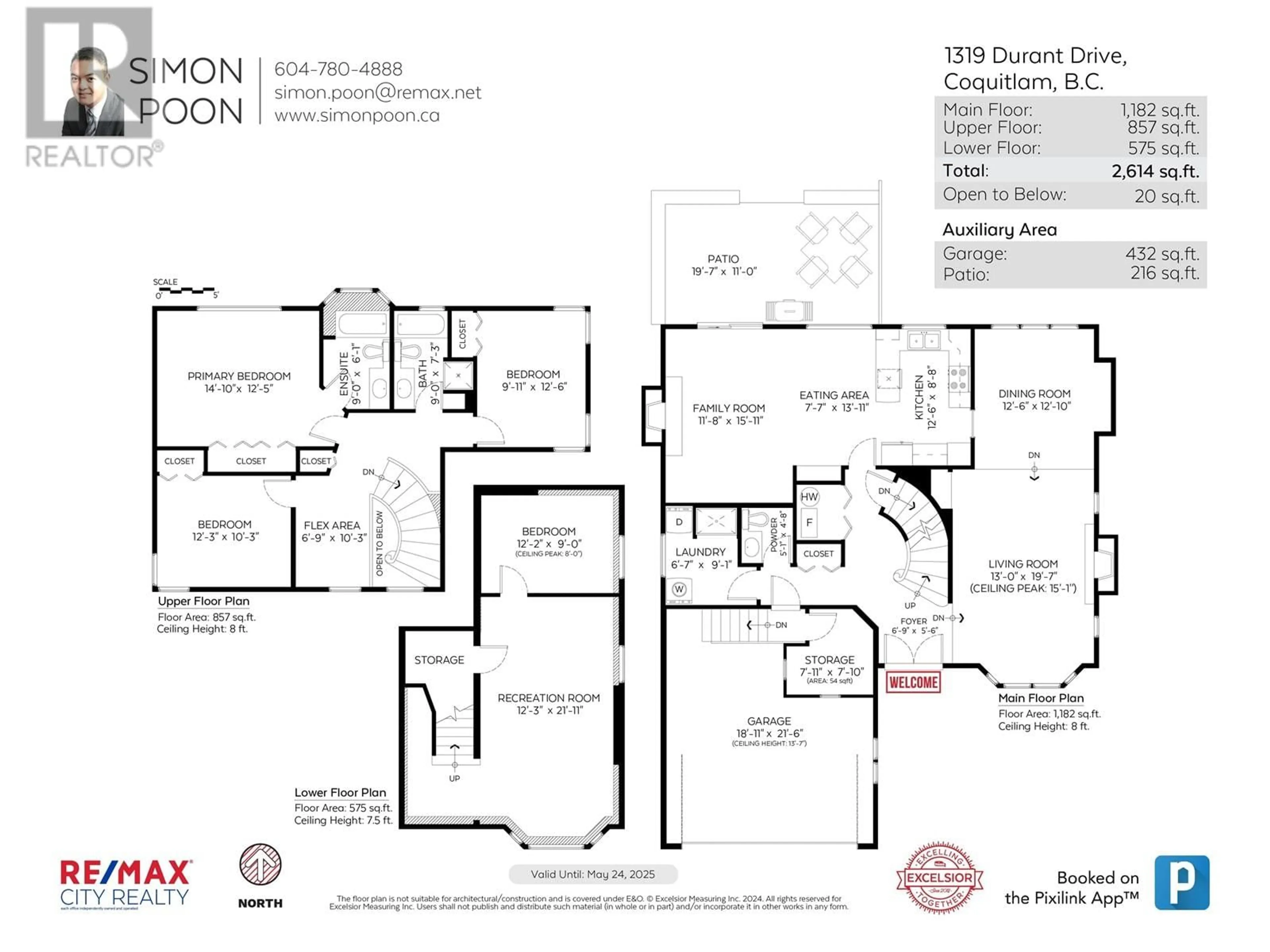 Floor plan for 1319 DURANT DRIVE, Coquitlam British Columbia V3B6K6