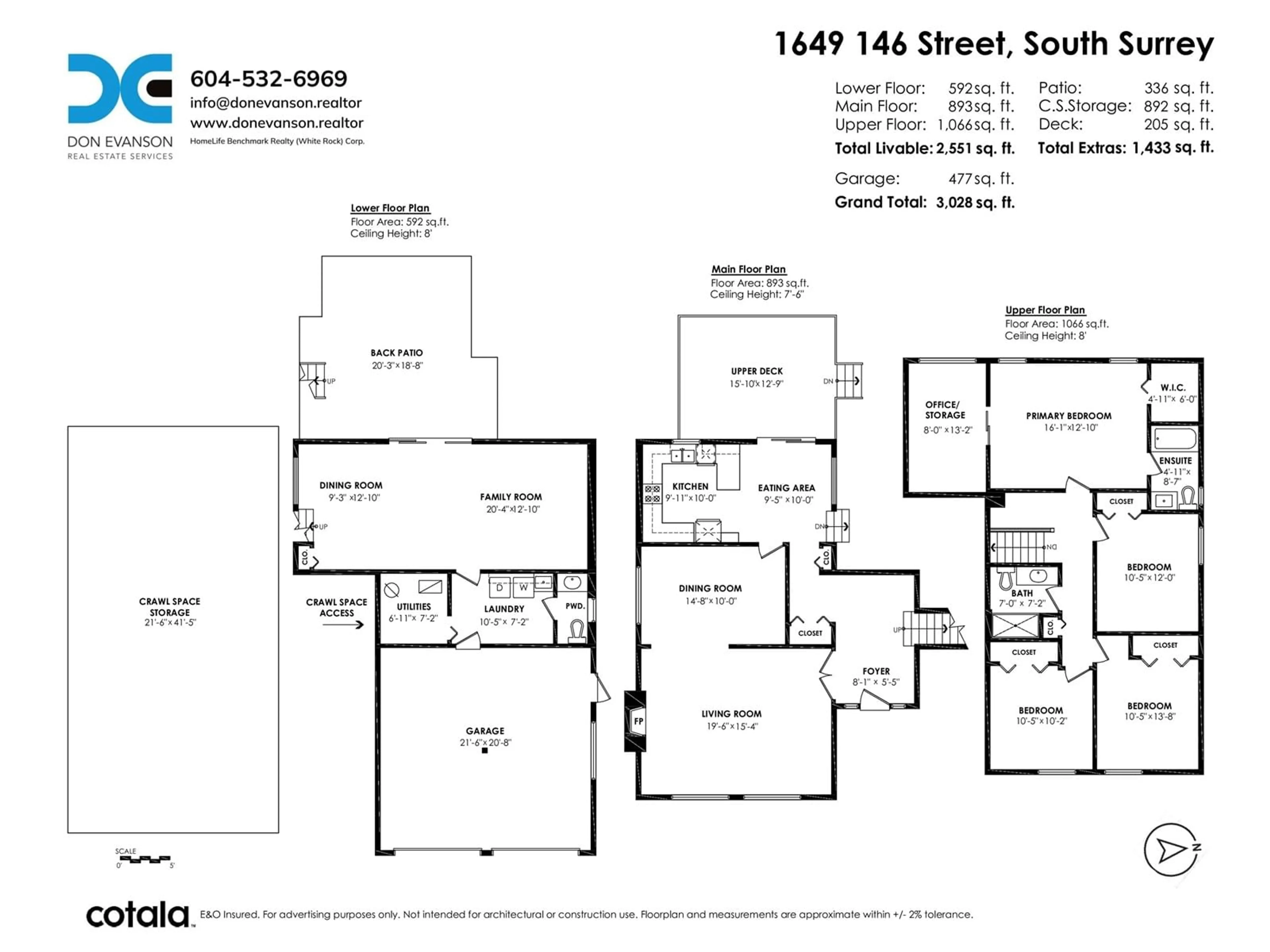 Floor plan for 1649 146 STREET, Surrey British Columbia V4A5S4