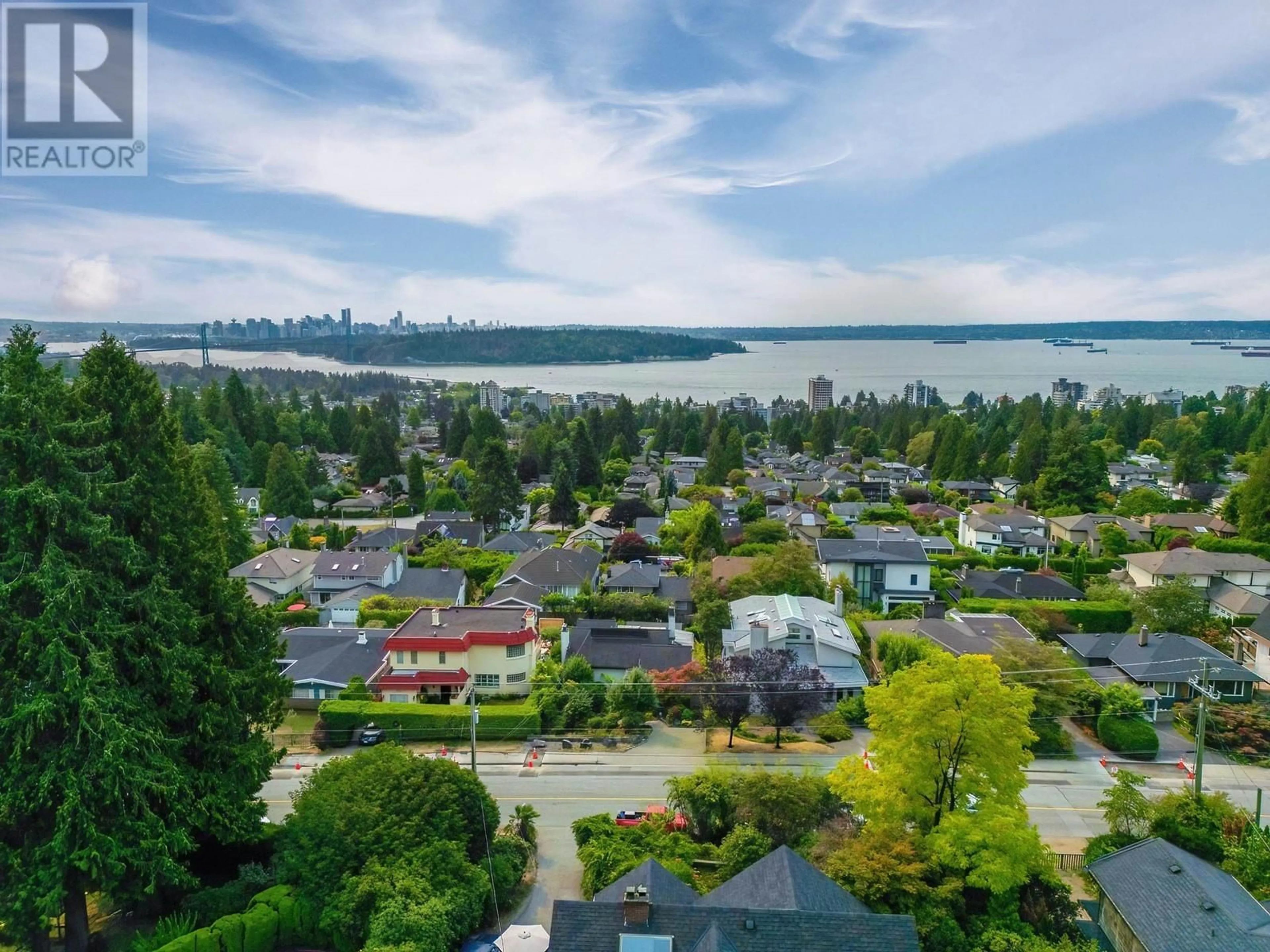 A pic from outside/outdoor area/front of a property/back of a property/a pic from drone, water/lake/river/ocean view for 1449 MATHERS AVENUE, West Vancouver British Columbia V7T2G5