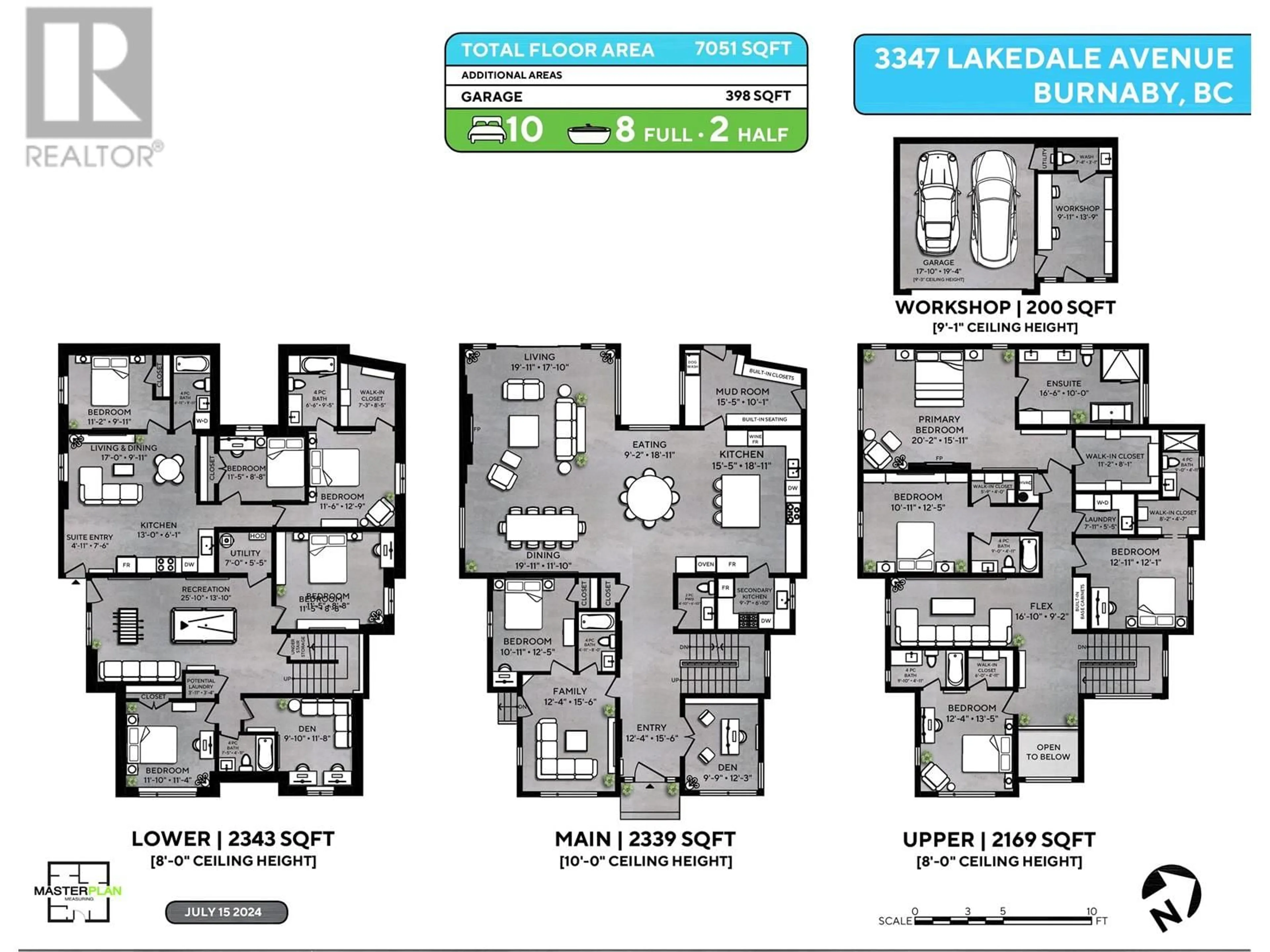 Floor plan for 3347 LAKEDALE AVENUE, Burnaby British Columbia V5A3C9