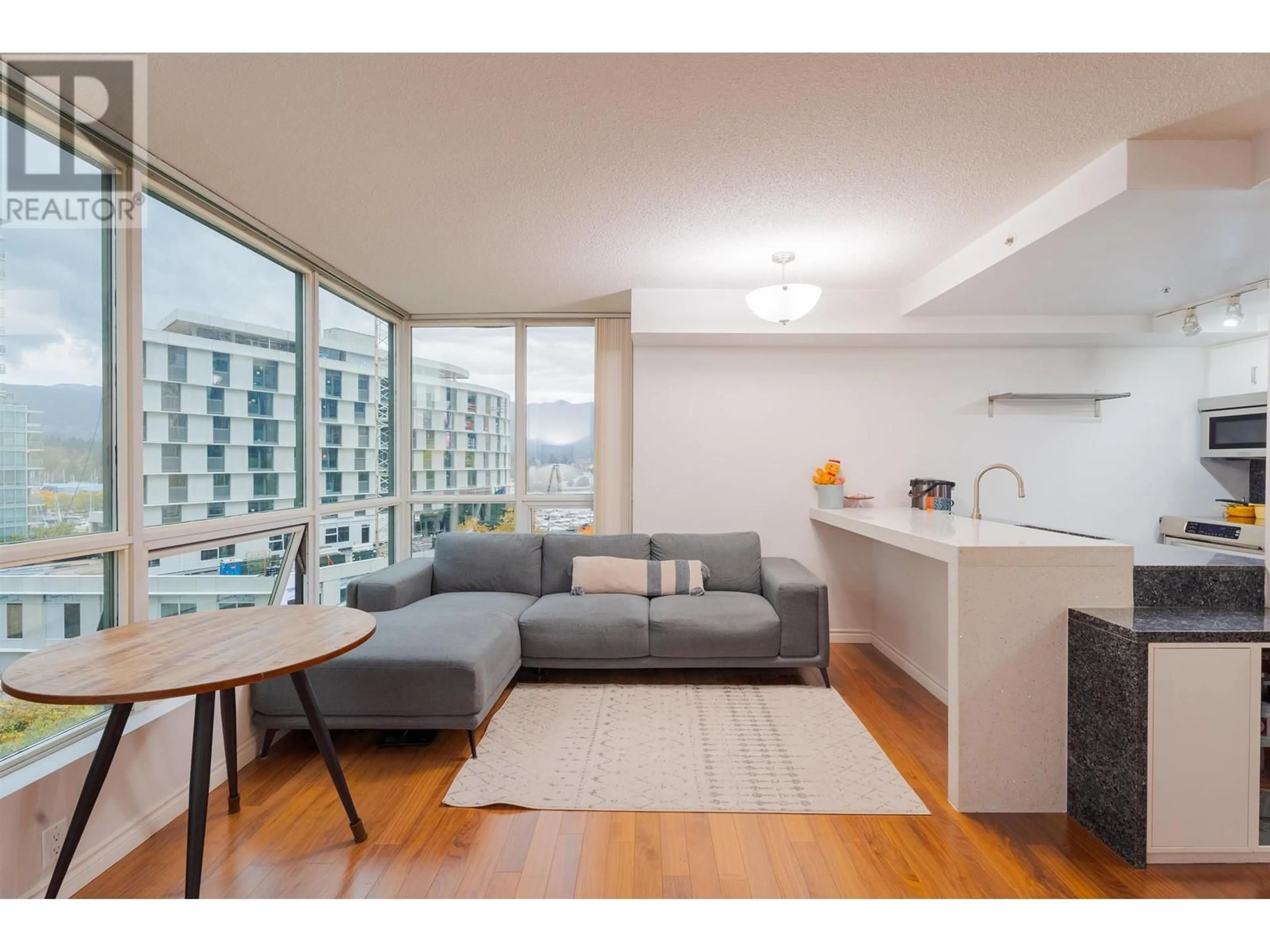 Living room, wood floors for 603 555 JERVIS STREET, Vancouver British Columbia V6E4N1