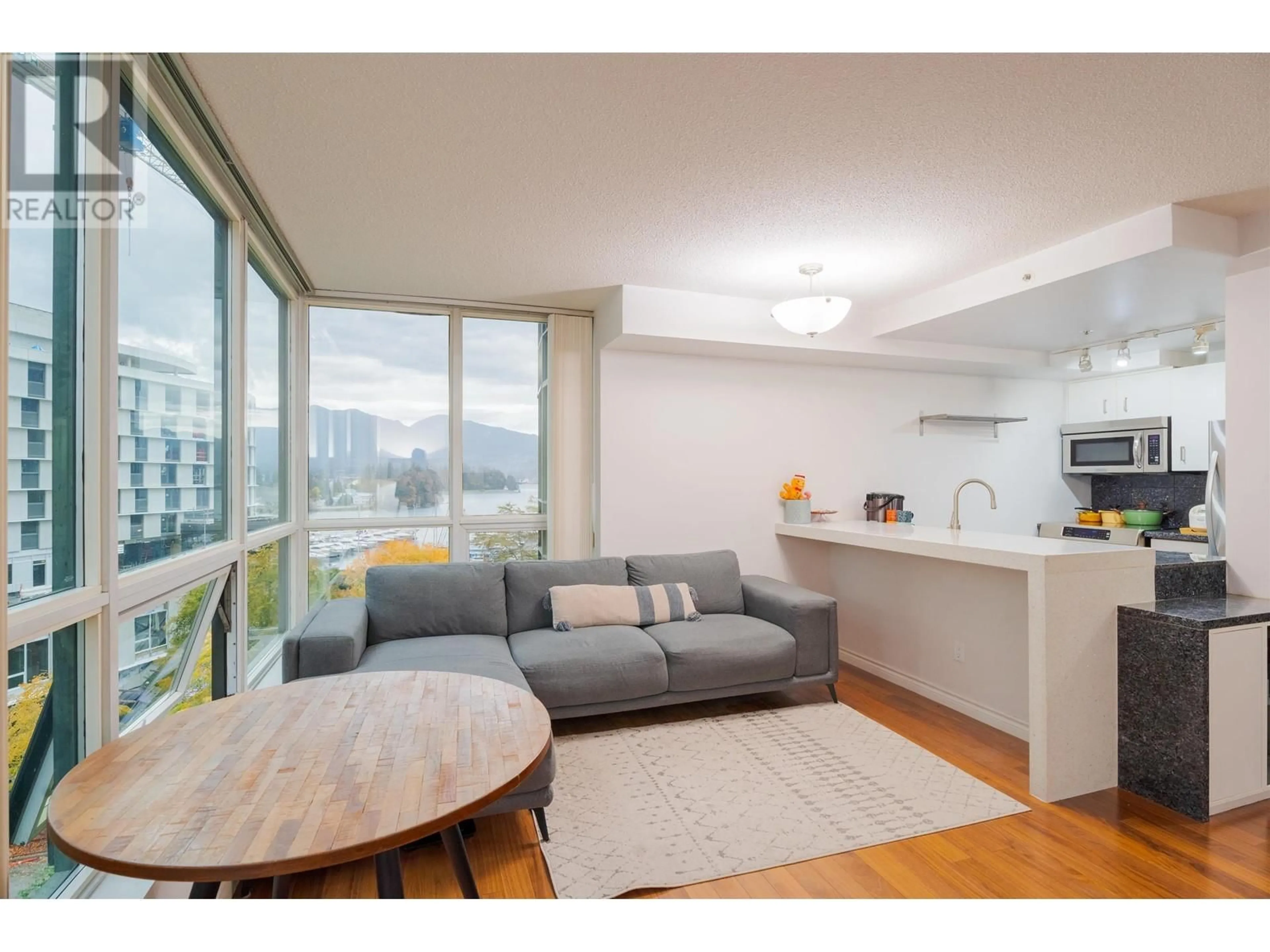 Living room, wood floors for 603 555 JERVIS STREET, Vancouver British Columbia V6E4N1