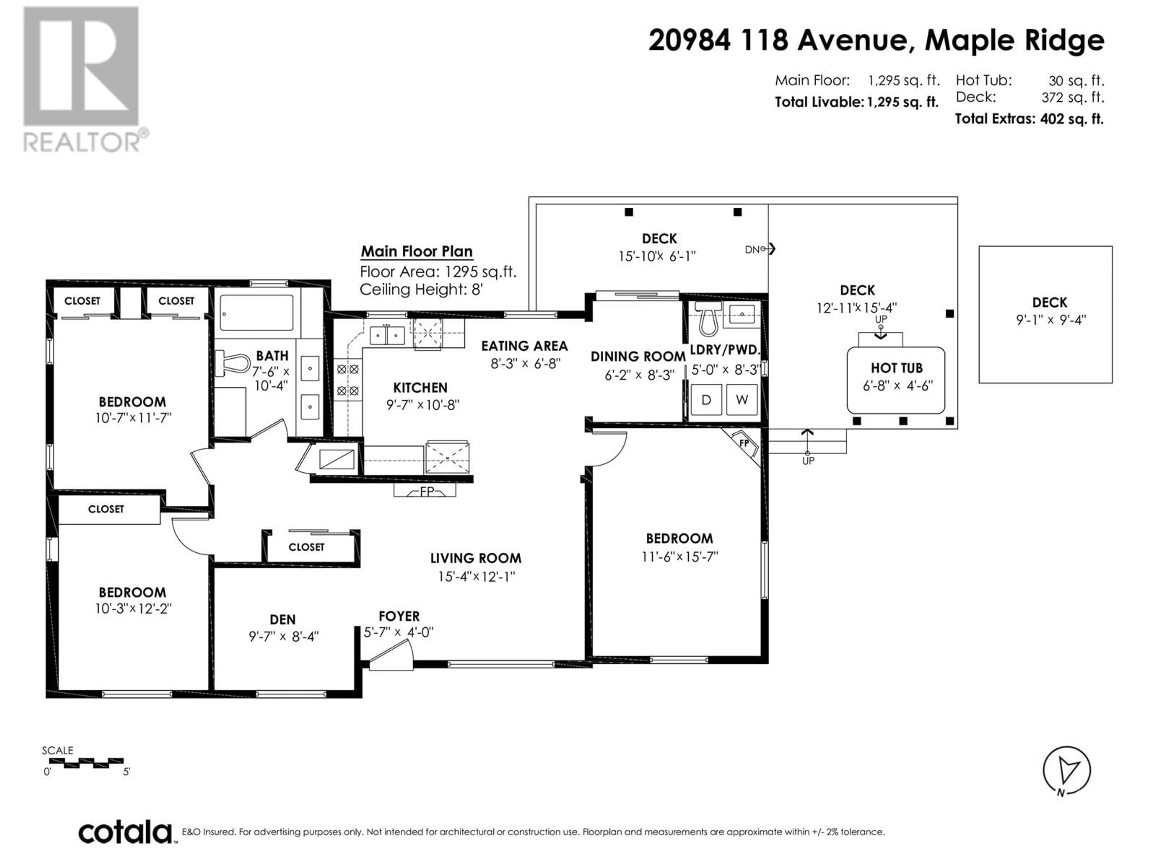 Floor plan for 20984 118 AVENUE, Maple Ridge British Columbia V2X2M7