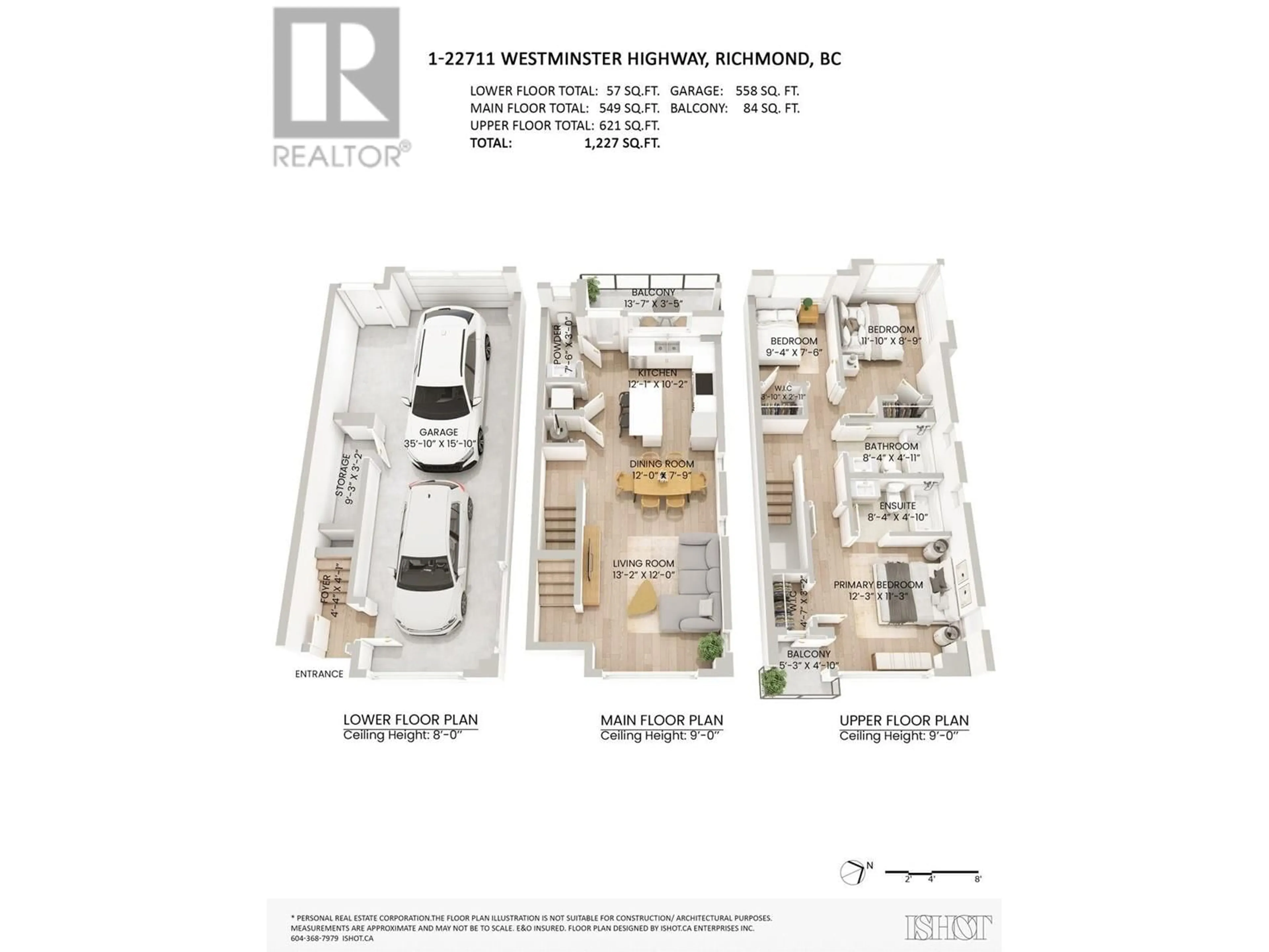 Floor plan for 1 22711 WESTMINSTER HIGHWAY, Richmond British Columbia V6V1B6