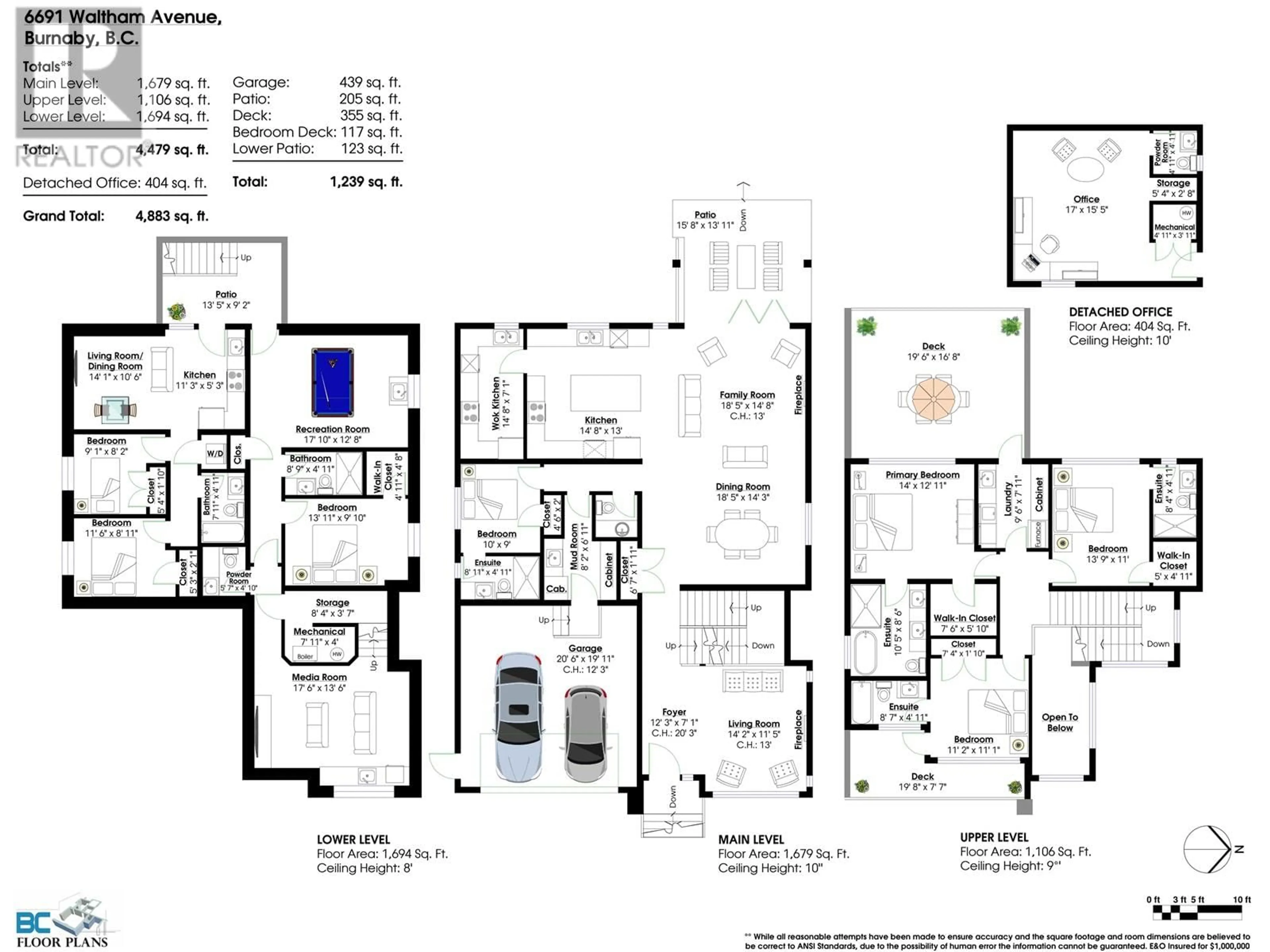 Floor plan for 6691 WALTHAM AVENUE, Burnaby British Columbia V5H3V6