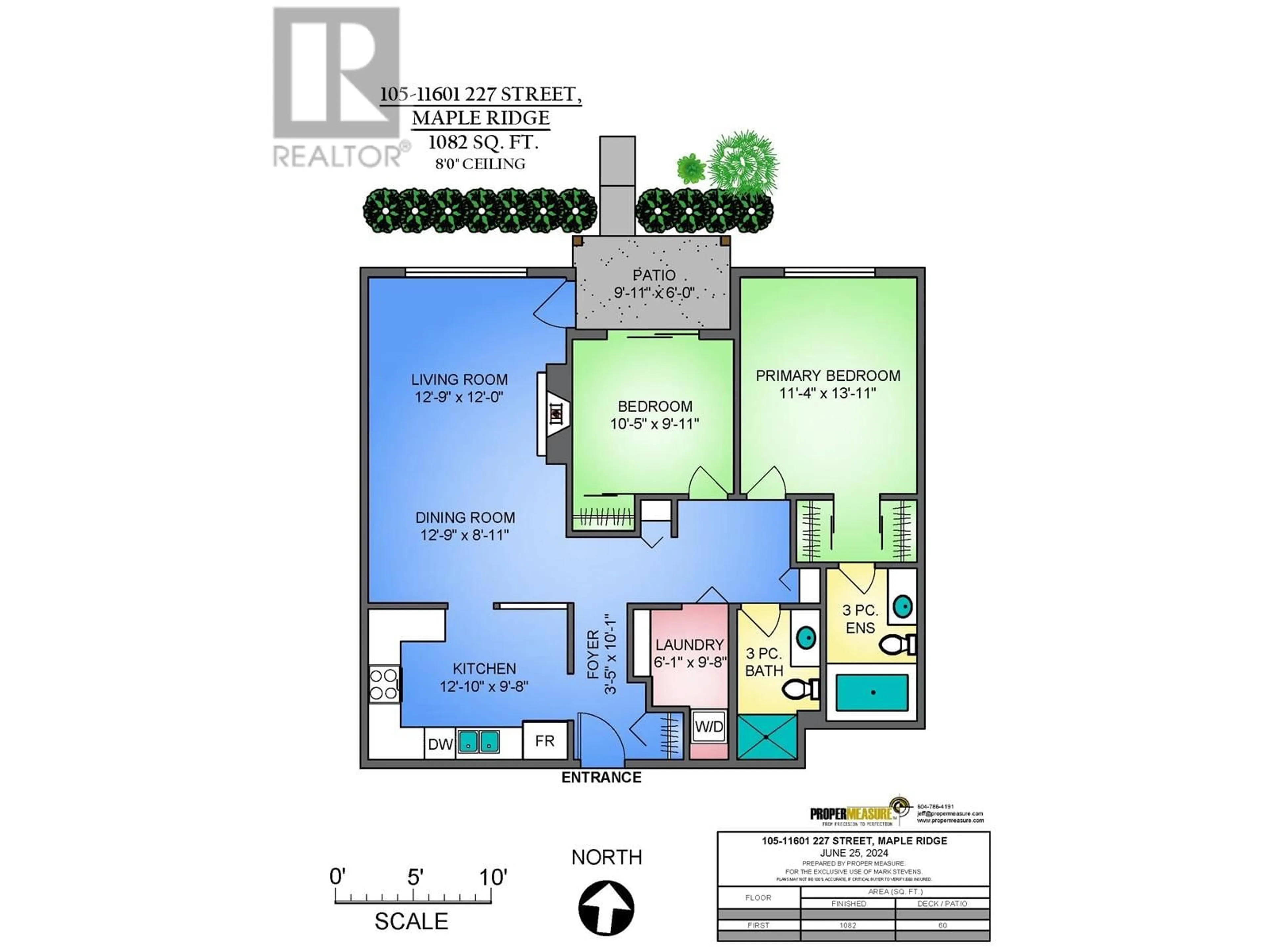 Floor plan for 105 11601 227TH STREET, Maple Ridge British Columbia V2X0J7