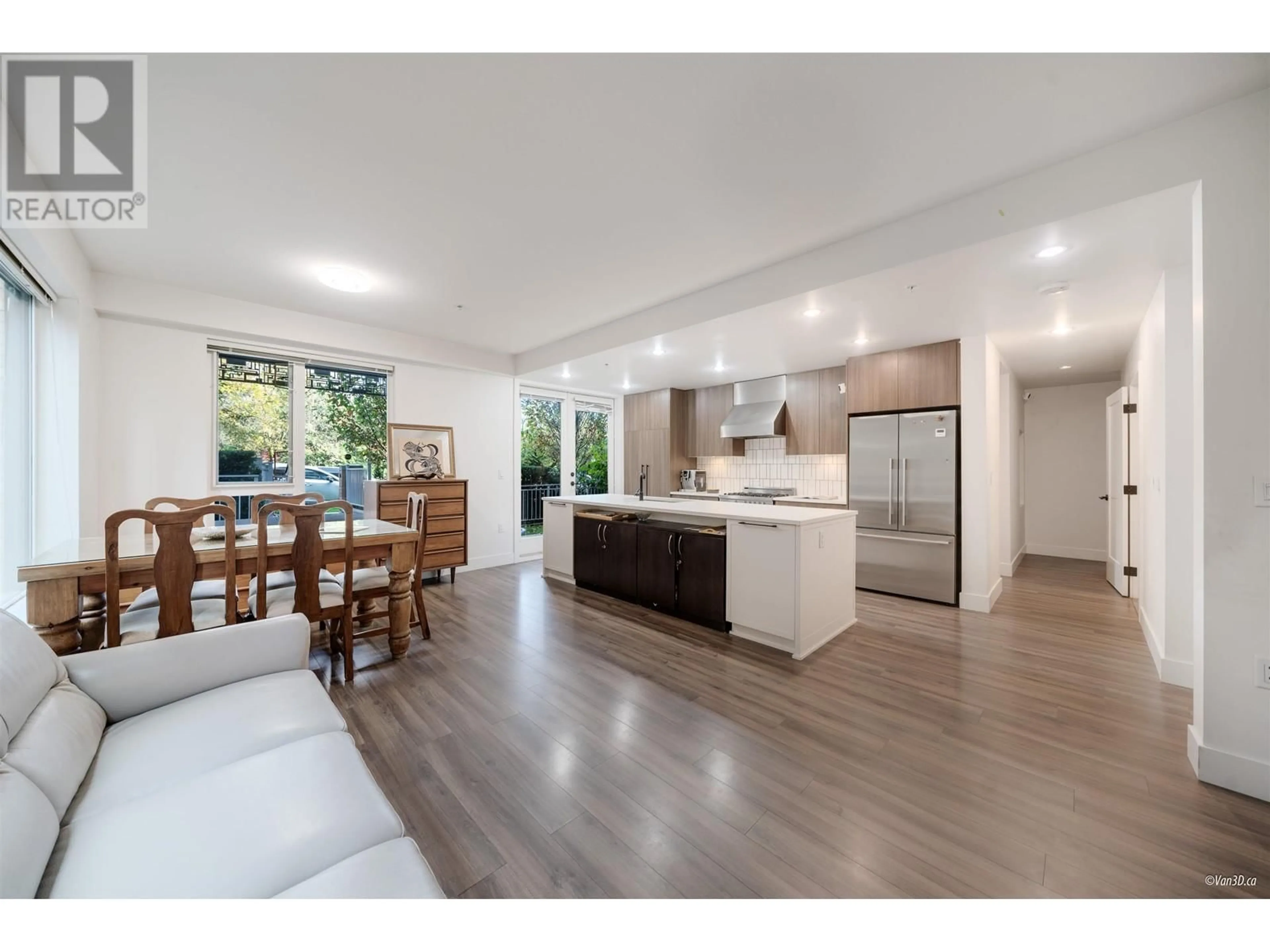 Open concept kitchen for 106 6933 CAMBIE STREET, Vancouver British Columbia V6P0J1