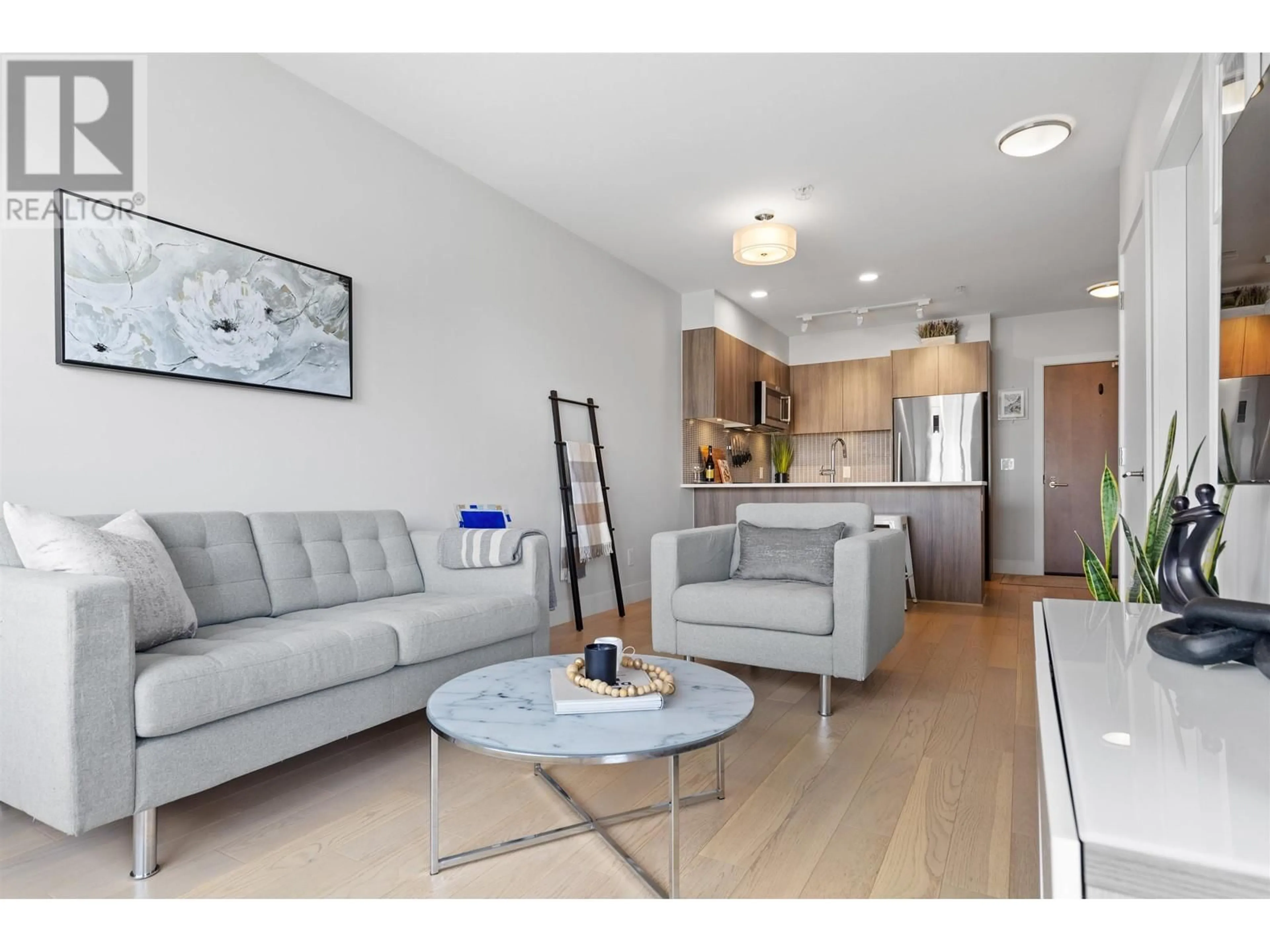 Living room, wood floors for 503 2477 CAROLINA STREET, Vancouver British Columbia V5T3S8