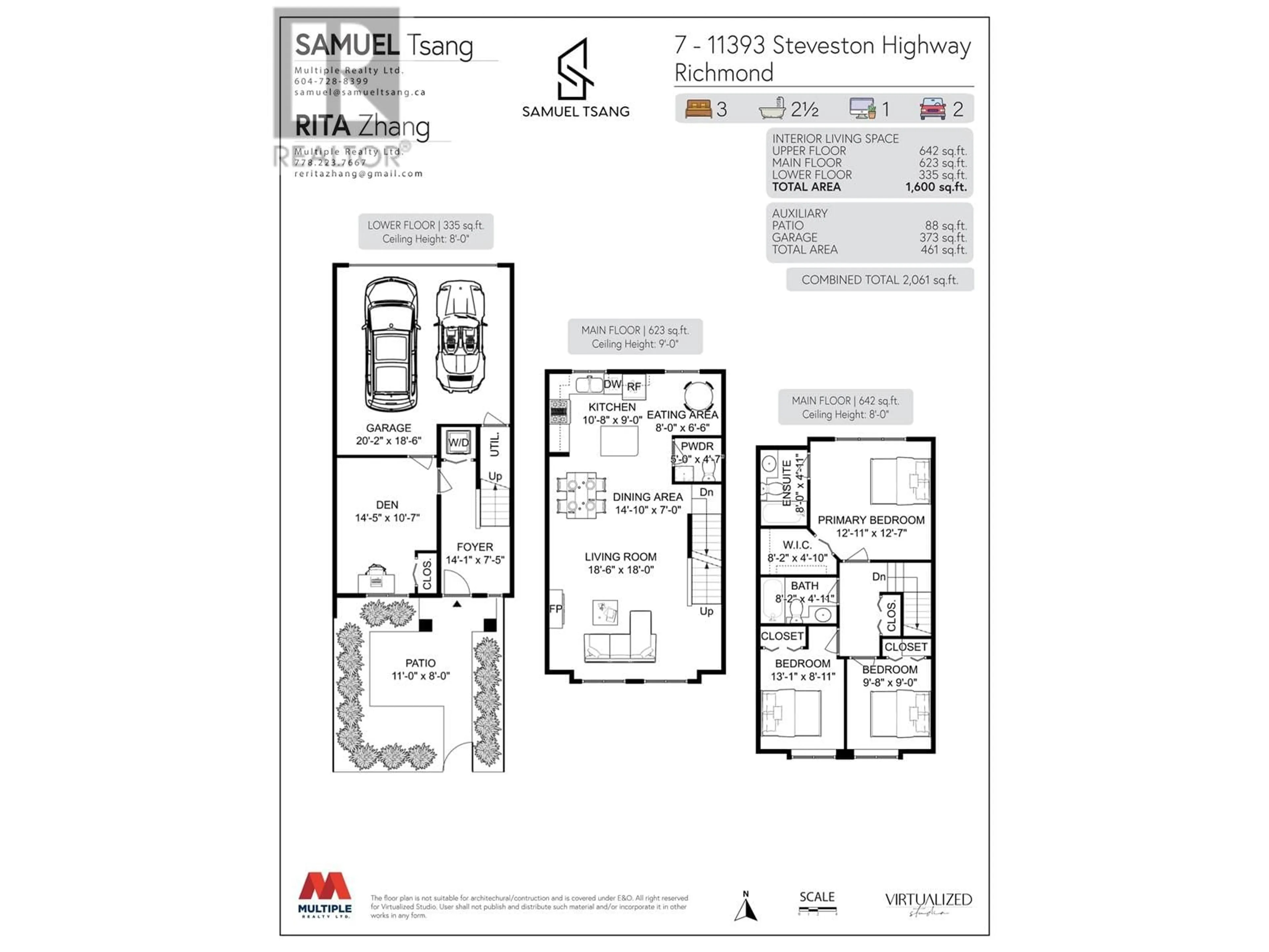 Floor plan for 7 11393 STEVESTON HIGHWAY, Richmond British Columbia V7A1N8