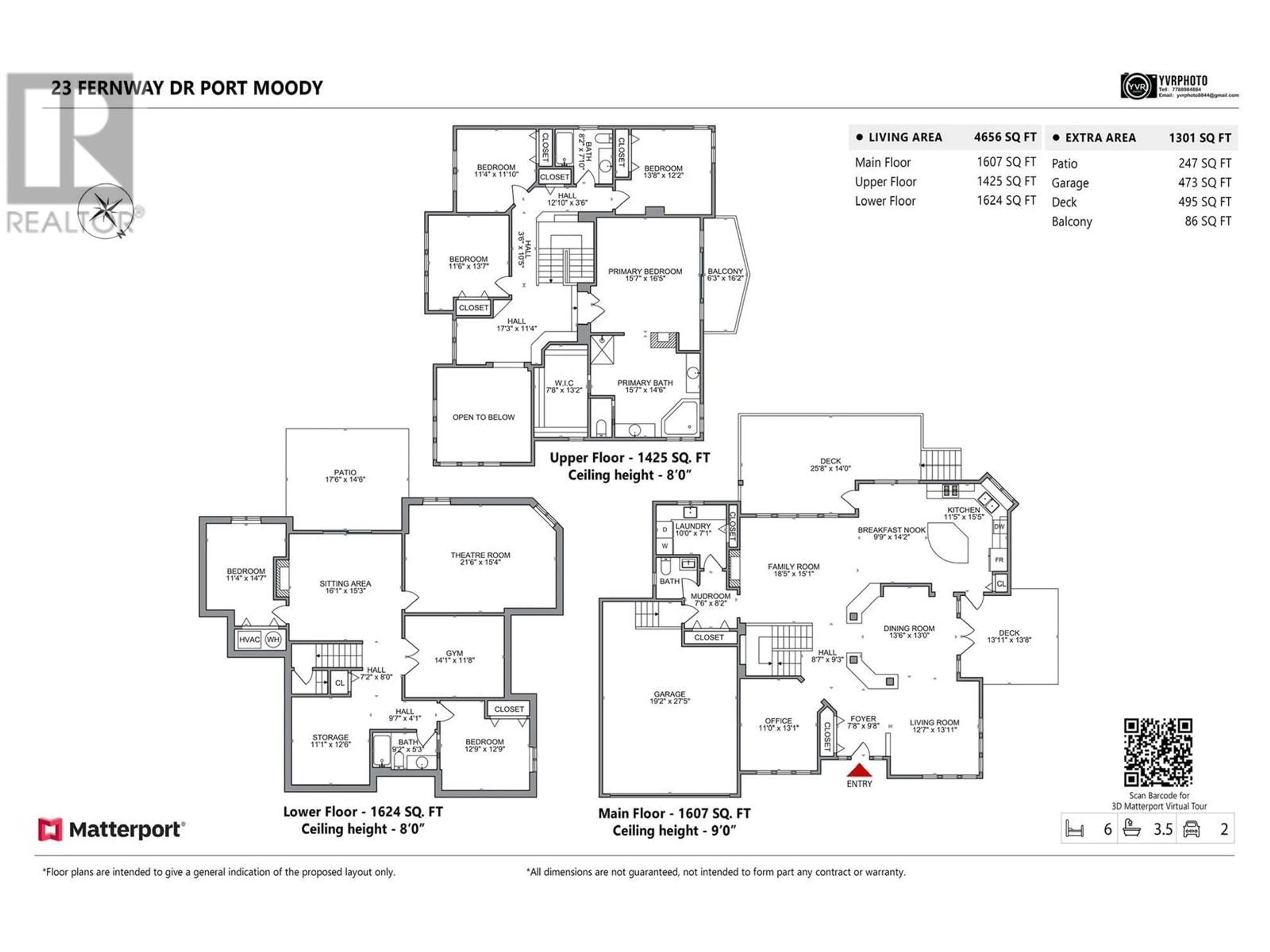 Floor plan for 23 FERNWAY DRIVE, Port Moody British Columbia V3H5H7