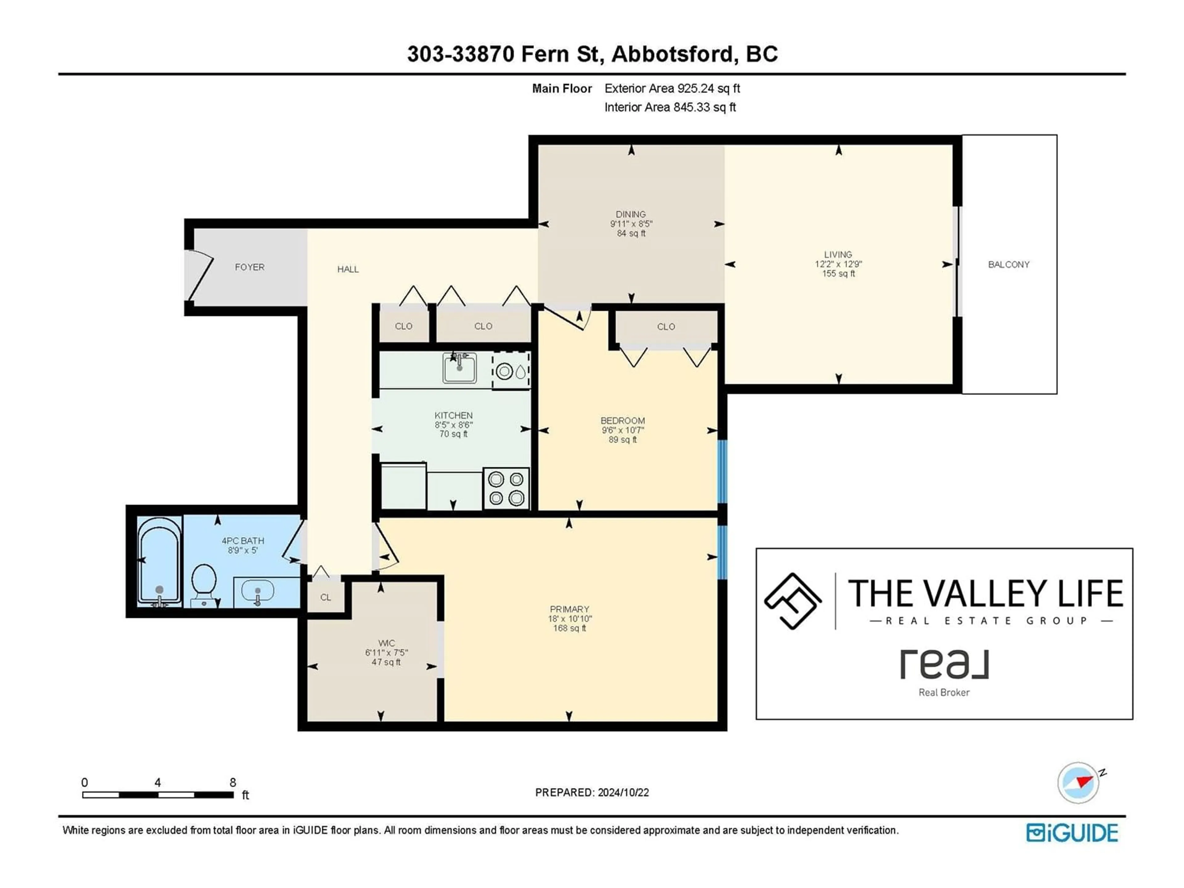 Floor plan for 303 33870 FERN STREET, Abbotsford British Columbia V2S6C3