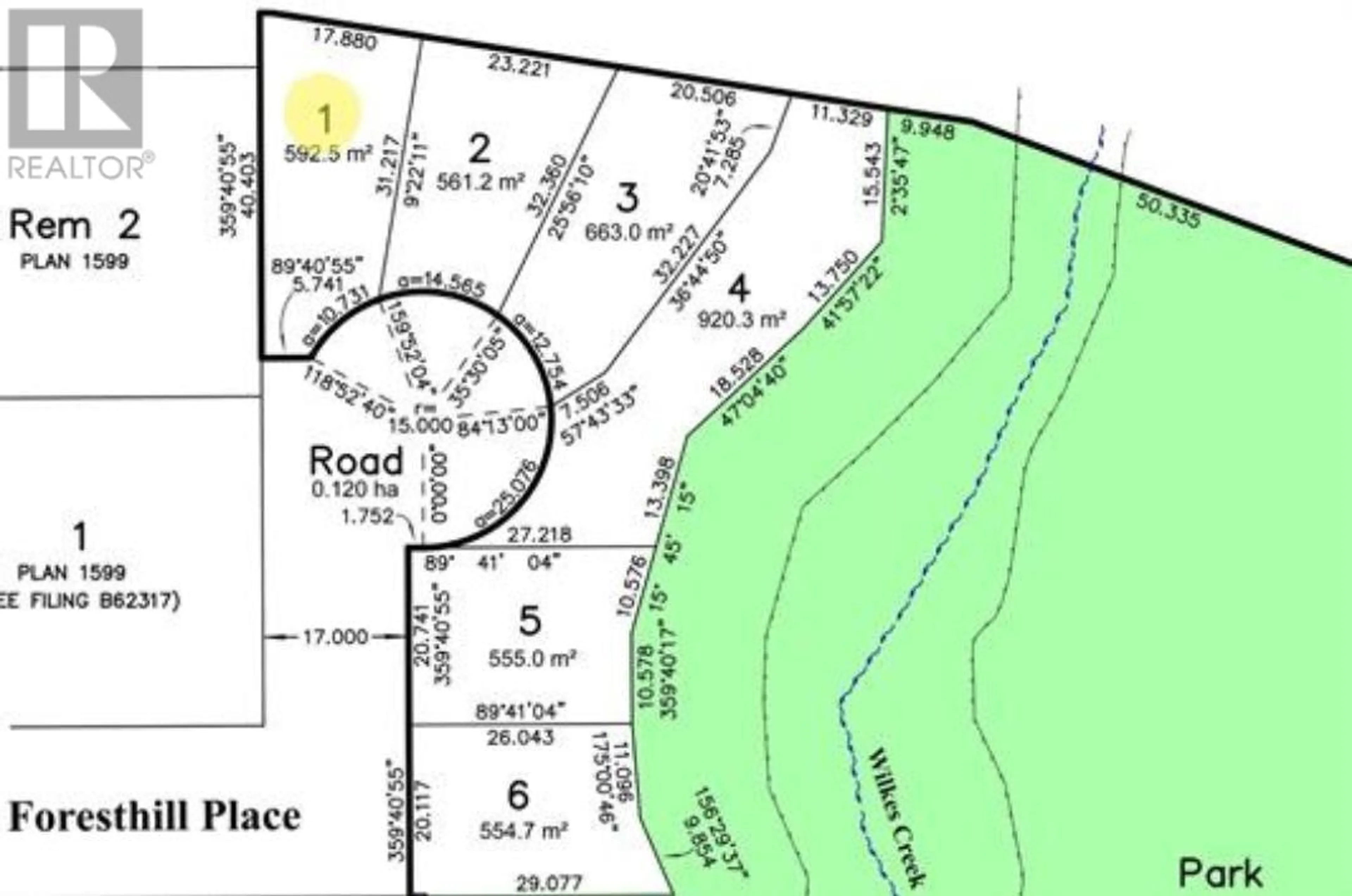 Picture of a map for LOT 1-622 FORESTHILL PLACE, Port Moody British Columbia V3H4B7