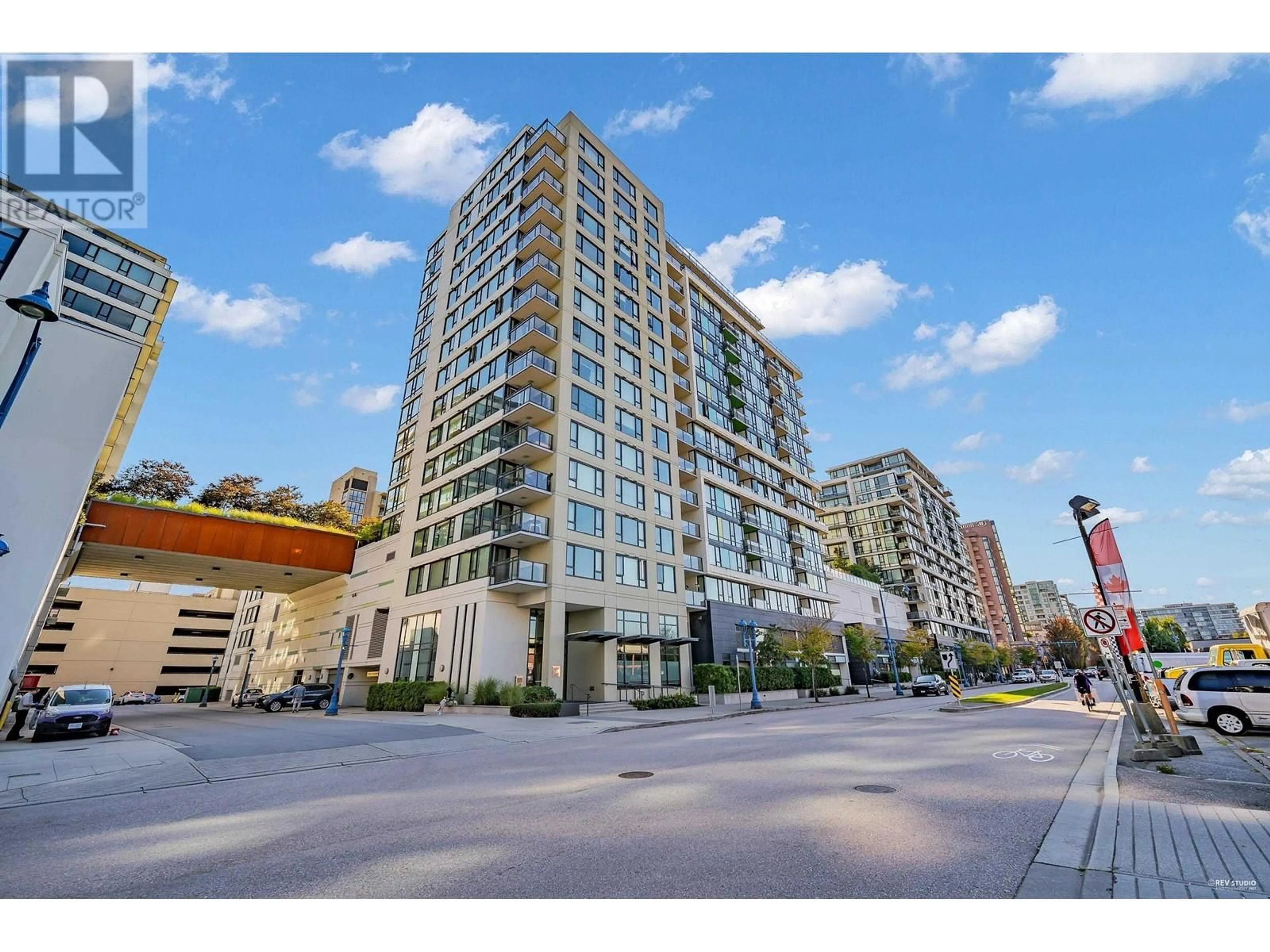 A pic from exterior of the house or condo, the street view for 1002 7888 ACKROYD ROAD, Richmond British Columbia V6X0K6