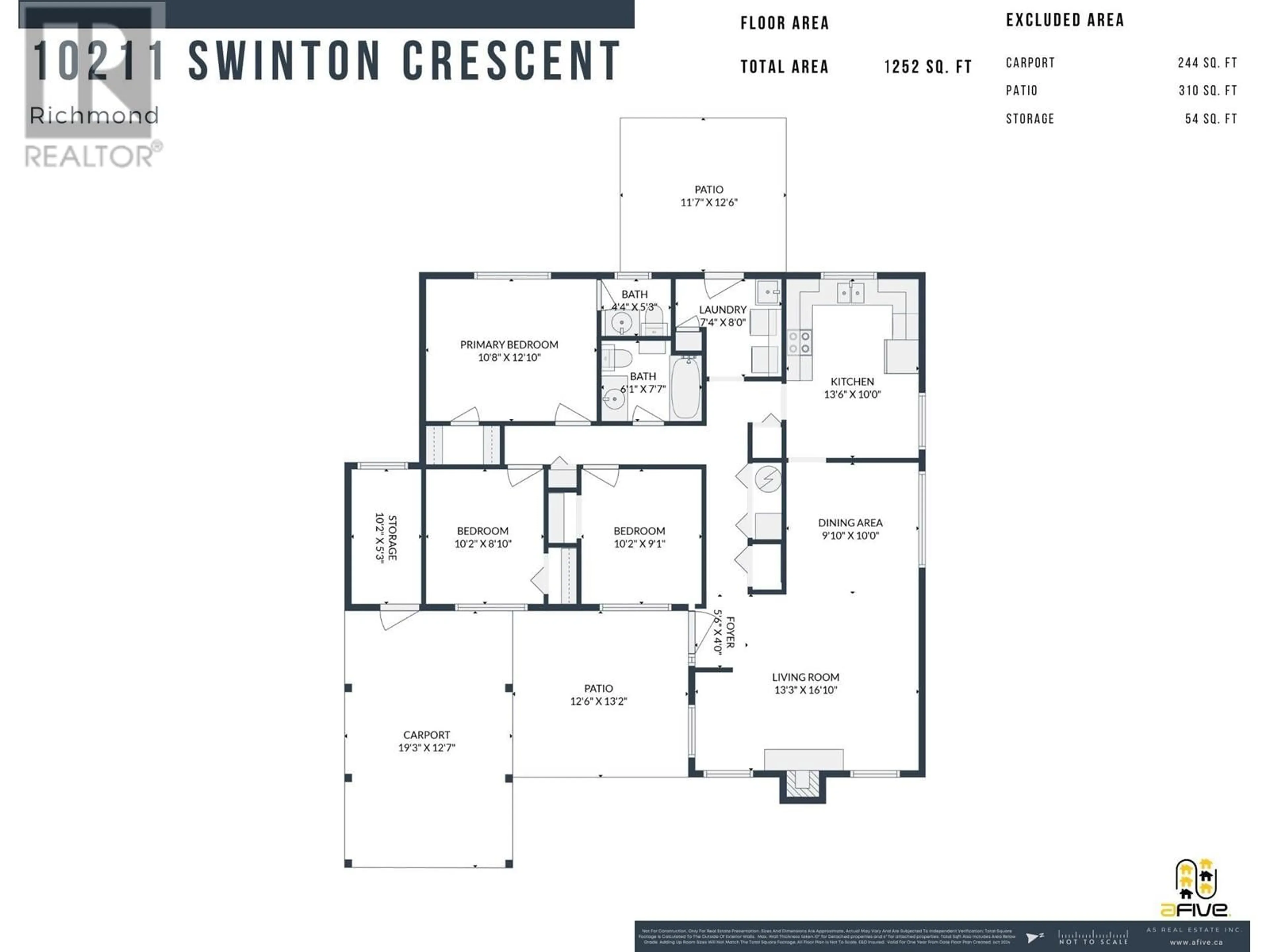 Floor plan for 10211 SWINTON CRESCENT, Richmond British Columbia V7A3S7