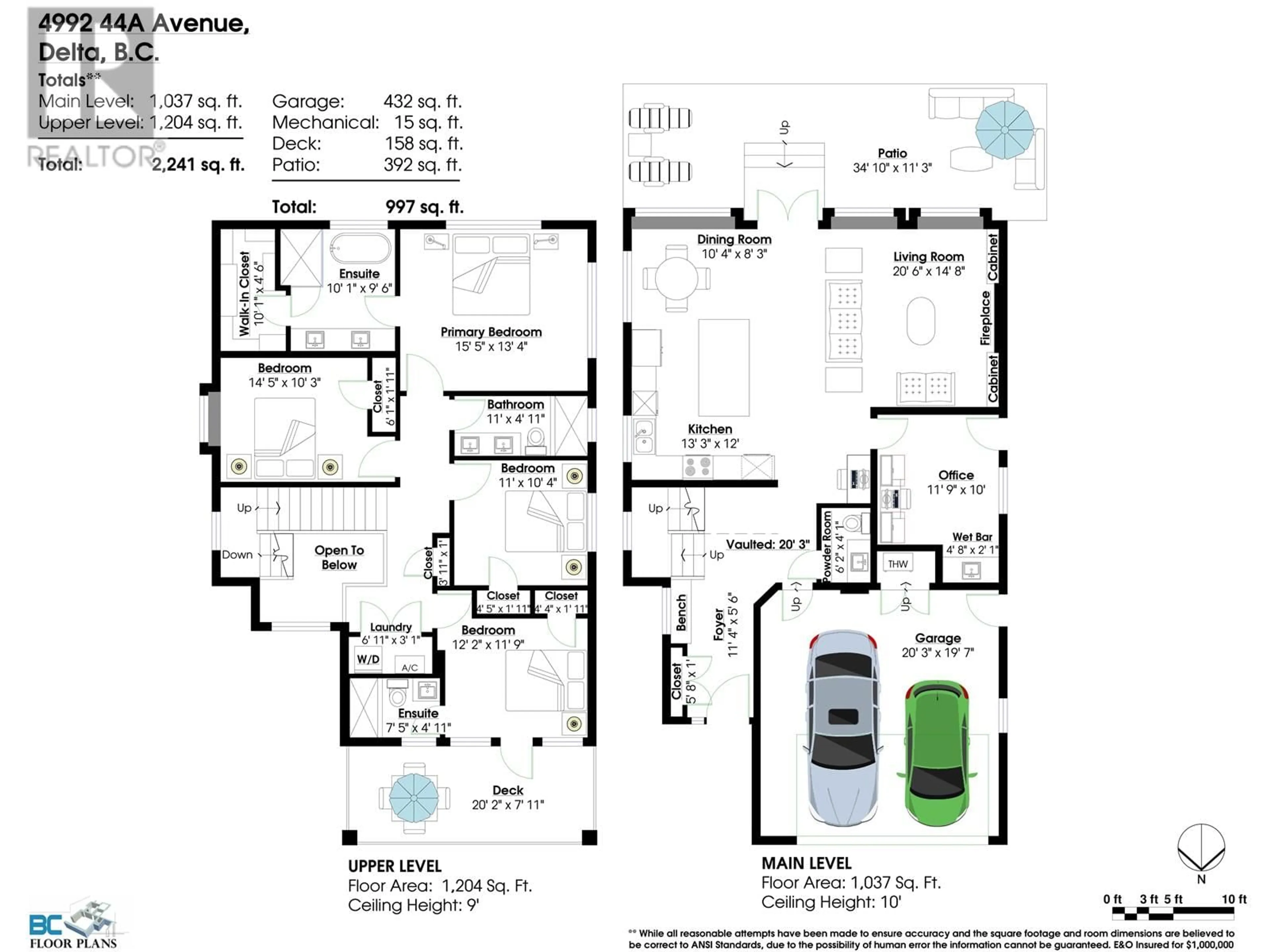 Floor plan for 4992 44A AVENUE, Delta British Columbia V4K1E5