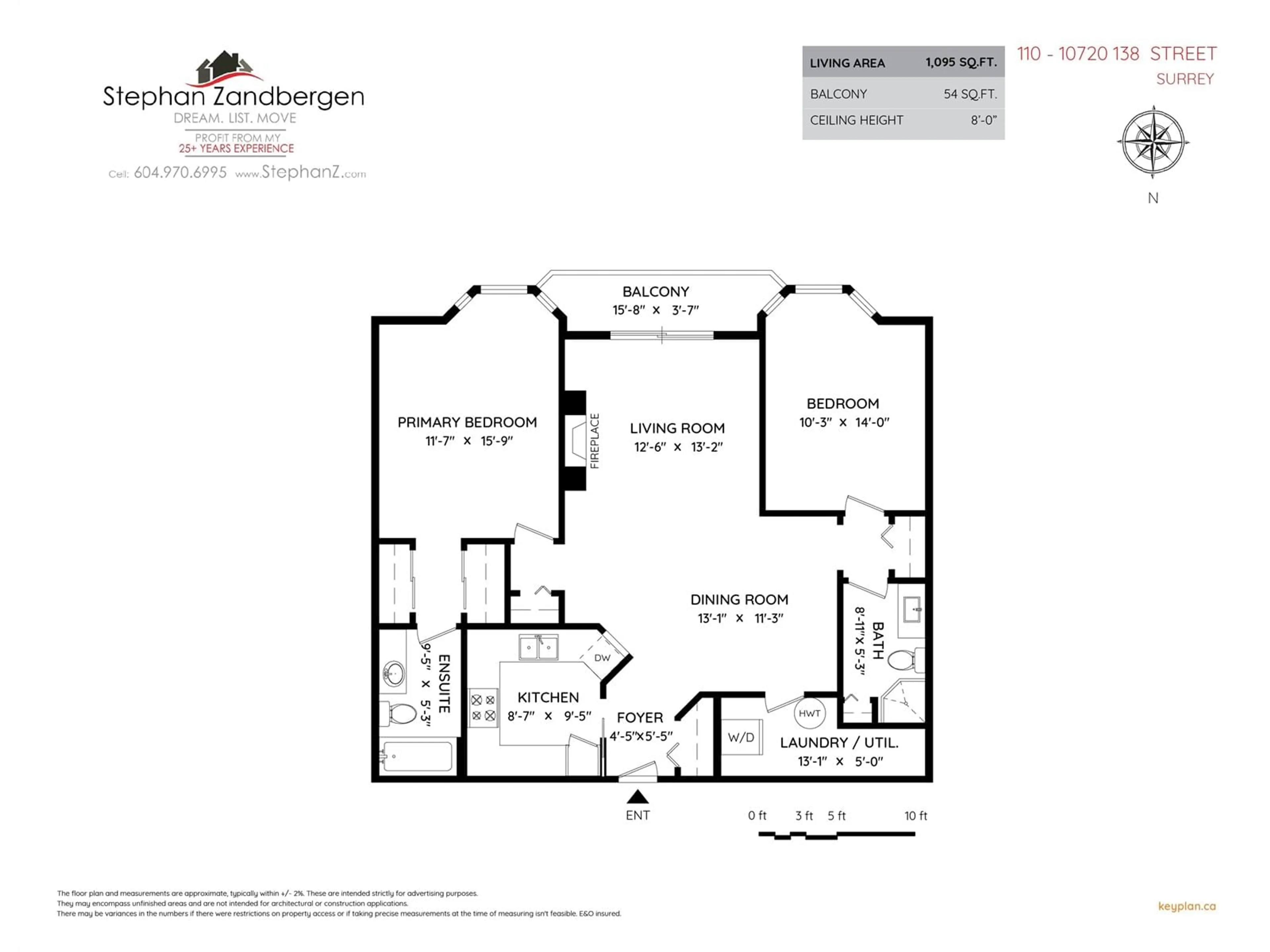 Floor plan for 110 10720 138 STREET, Surrey British Columbia V3T4K5