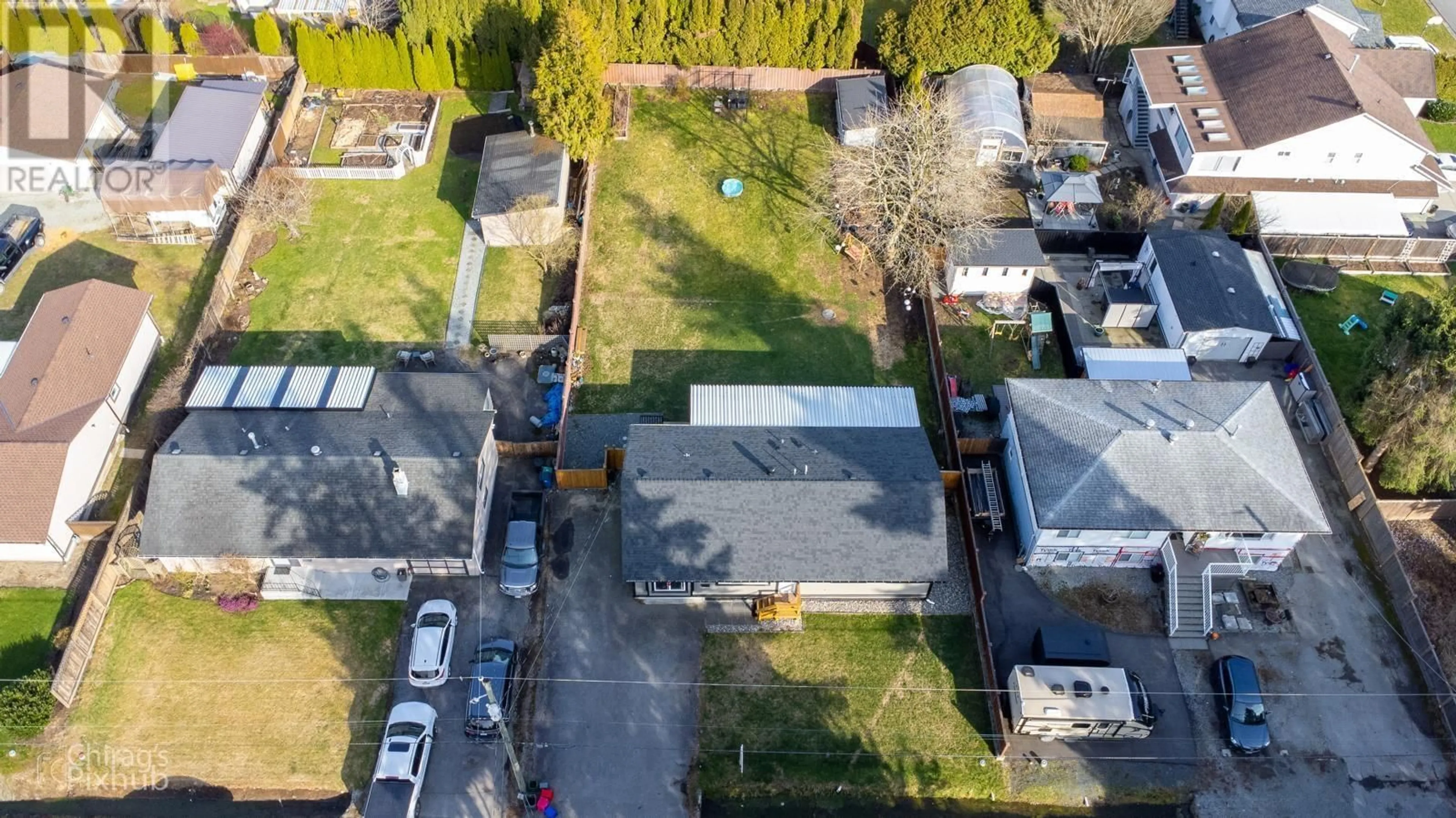 Frontside or backside of a home, the fenced backyard for 11822 GLENHURST STREET, Maple Ridge British Columbia V2X6V6