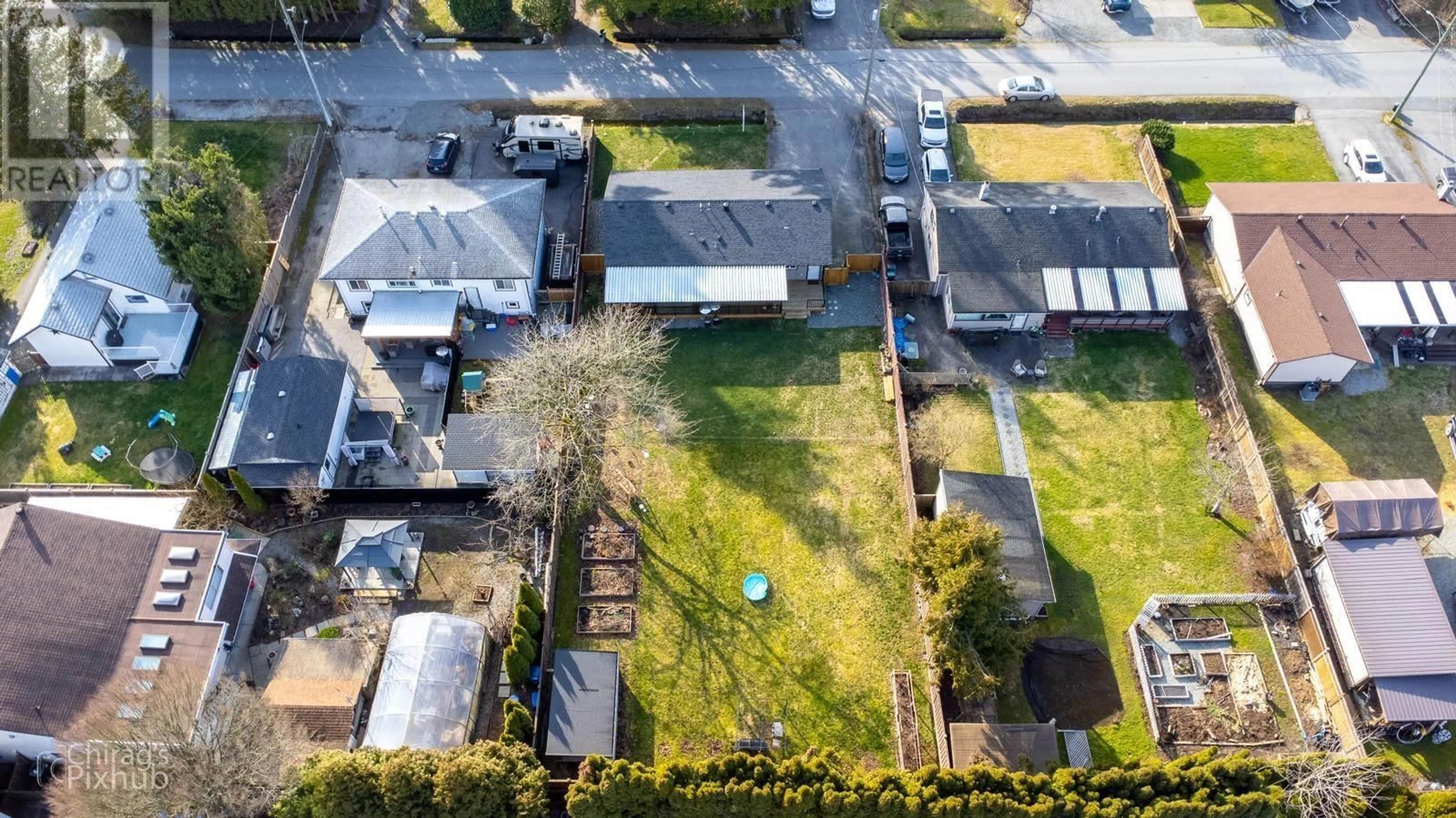 Frontside or backside of a home, the fenced backyard for 11822 GLENHURST STREET, Maple Ridge British Columbia V2X6V6