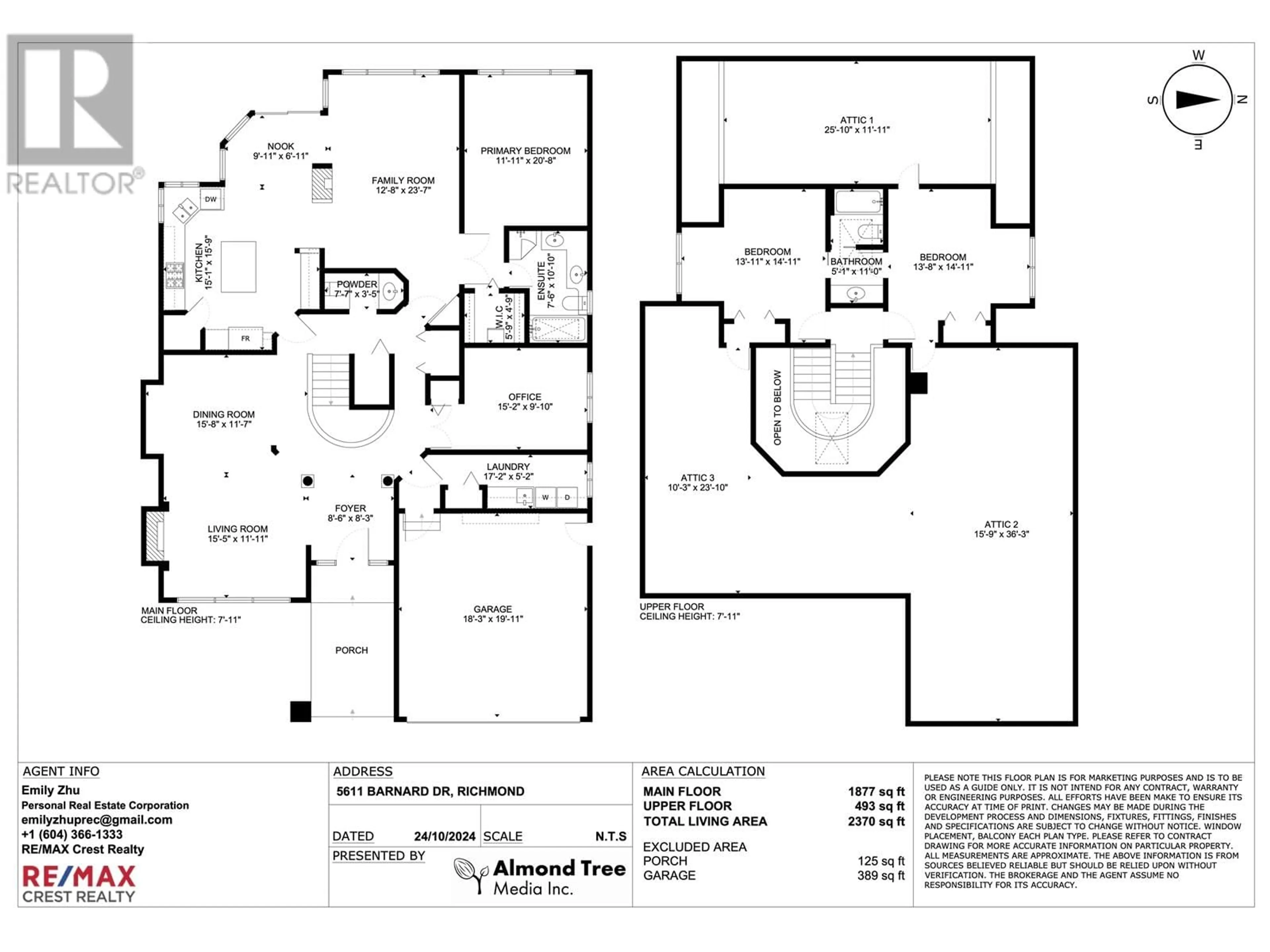 Floor plan for 5611 BARNARD DRIVE, Richmond British Columbia V7C5N4