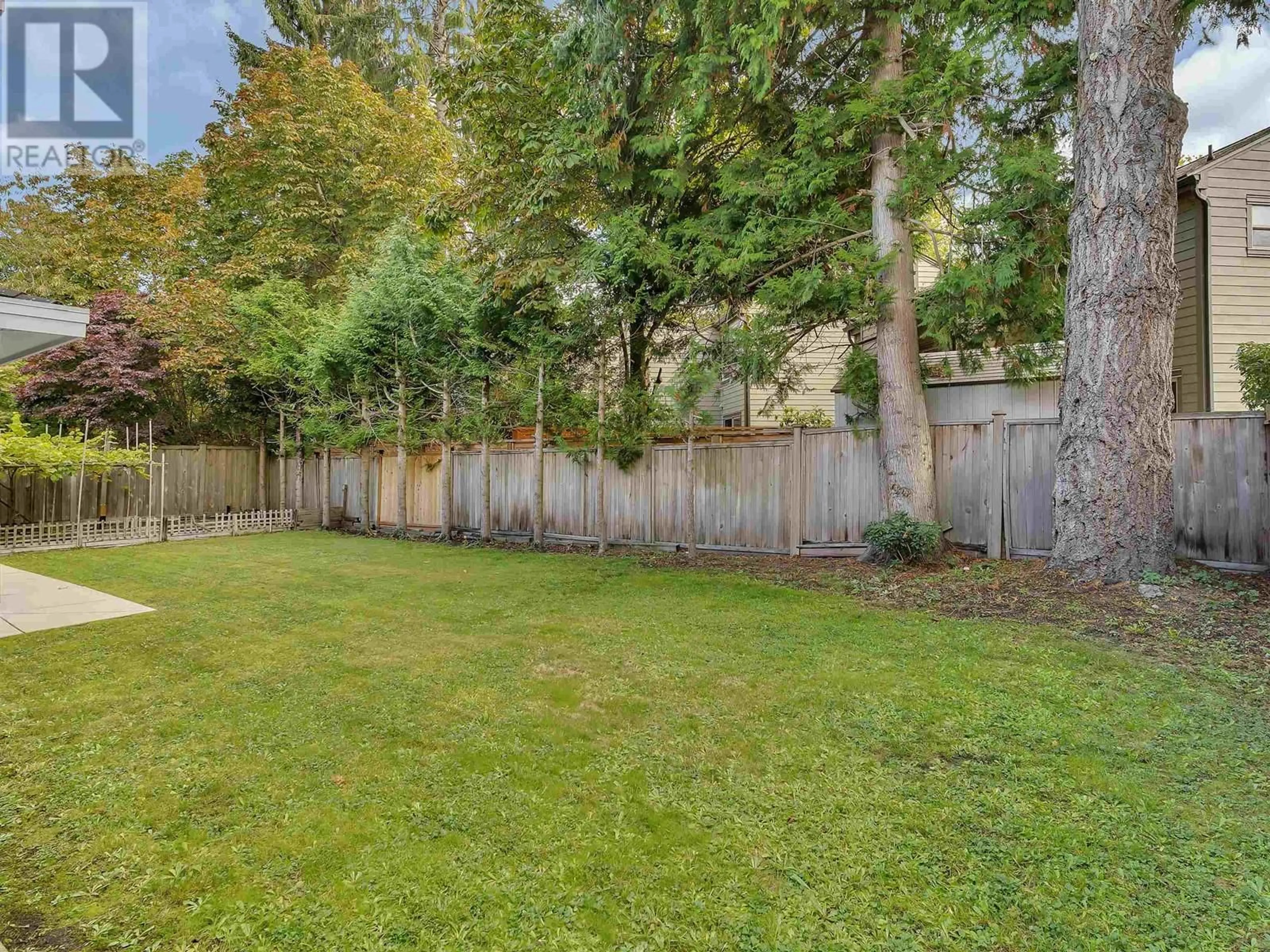 Patio, the fenced backyard for 8640 MINLER ROAD, Richmond British Columbia V7C3T9