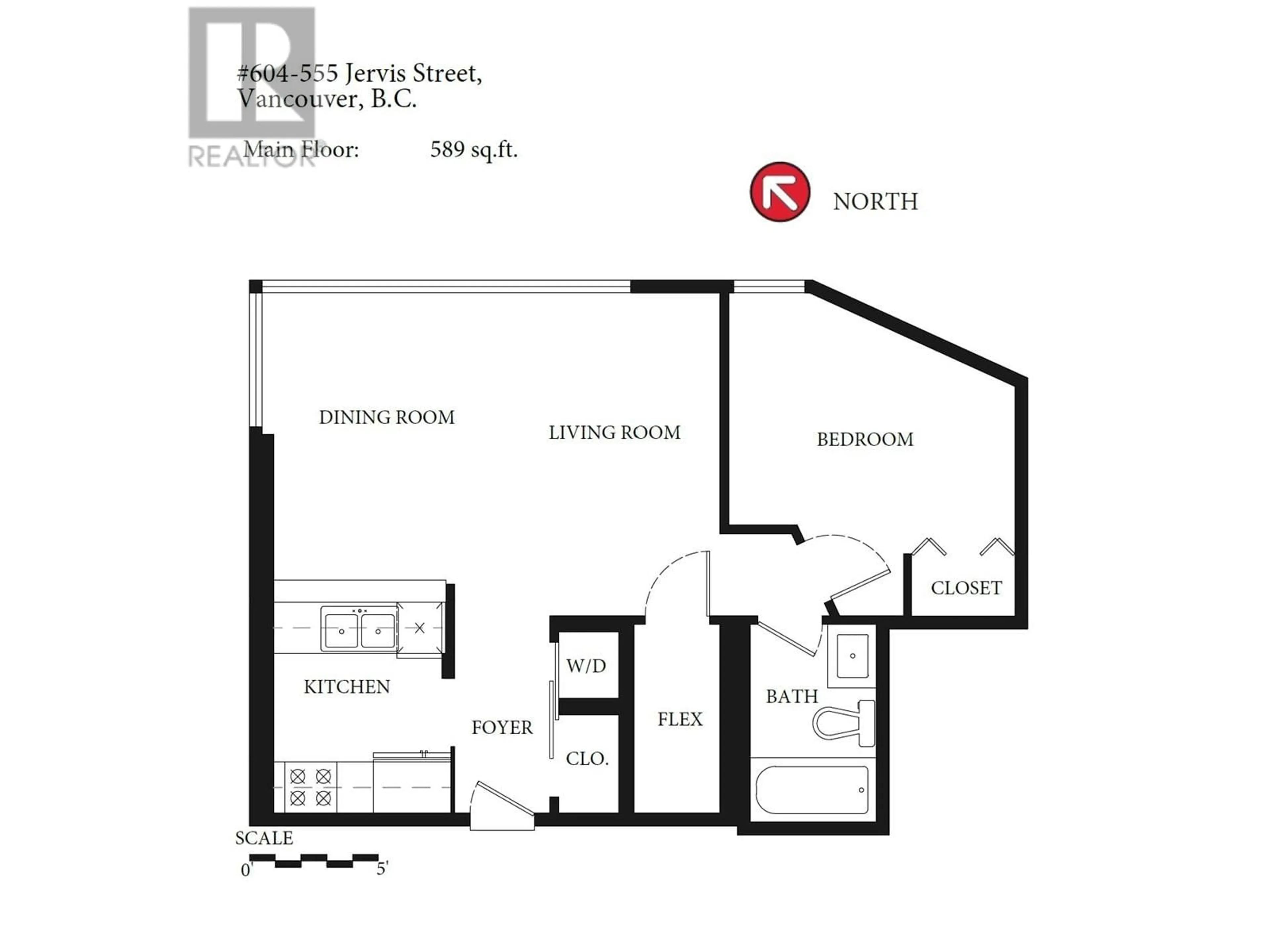 Floor plan for 604 555 JERVIS STREET, Vancouver British Columbia V6E4N1