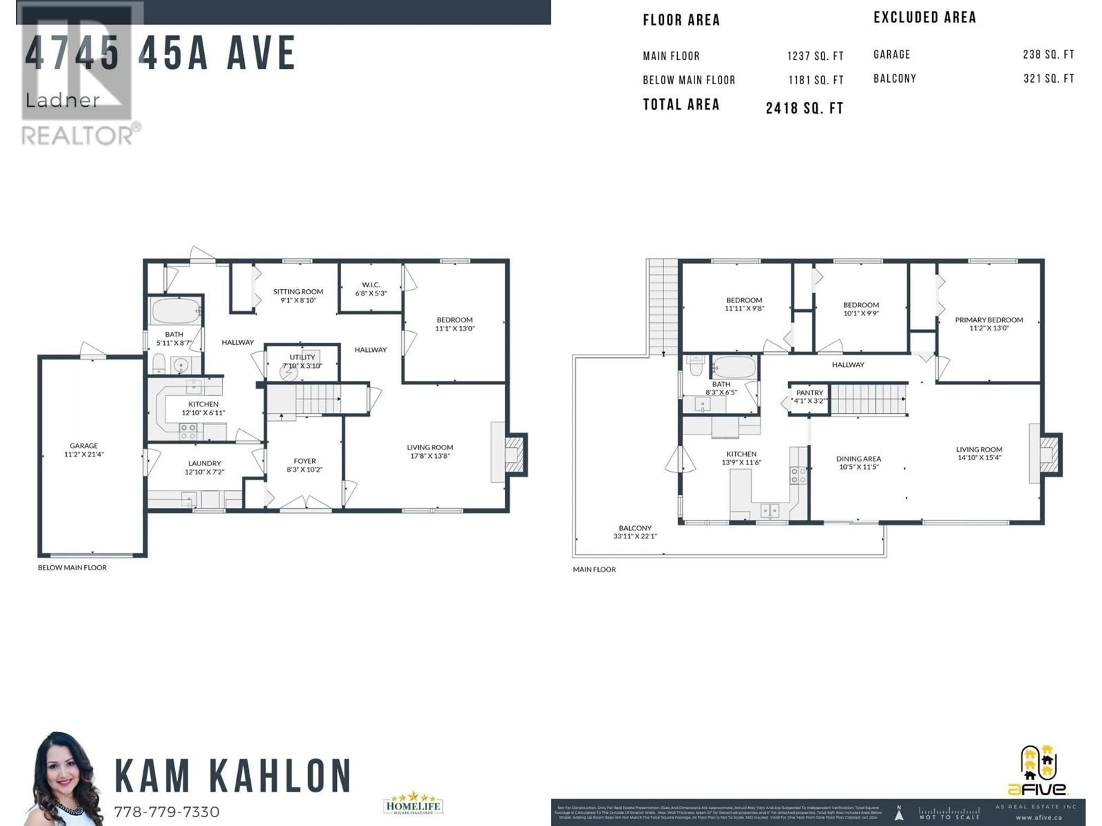 Floor plan for 4745 45A AVENUE, Ladner British Columbia V4K1M5