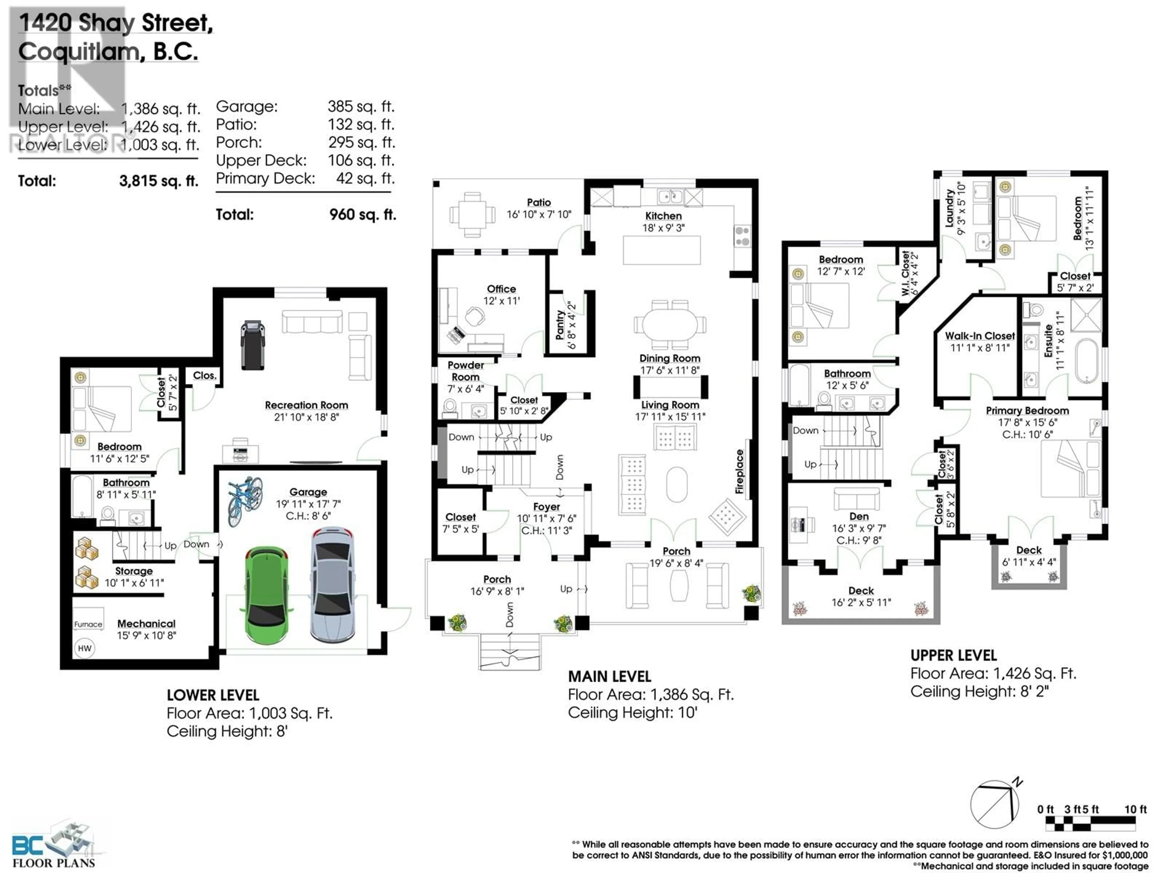 Floor plan for 1420 SHAY STREET, Coquitlam British Columbia V3E0L5