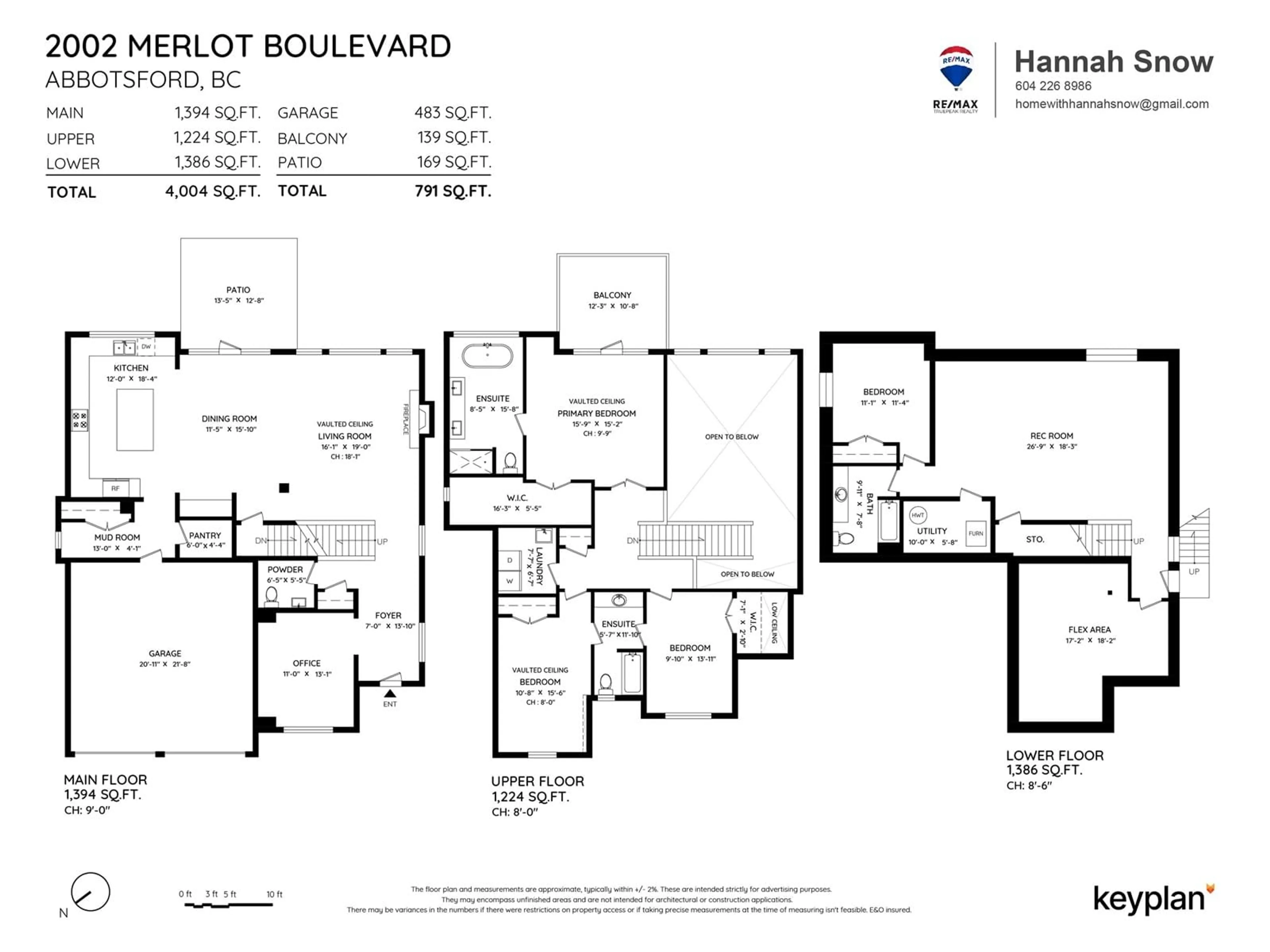 Floor plan for 2002 MERLOT BOULEVARD, Abbotsford British Columbia V4X0A6