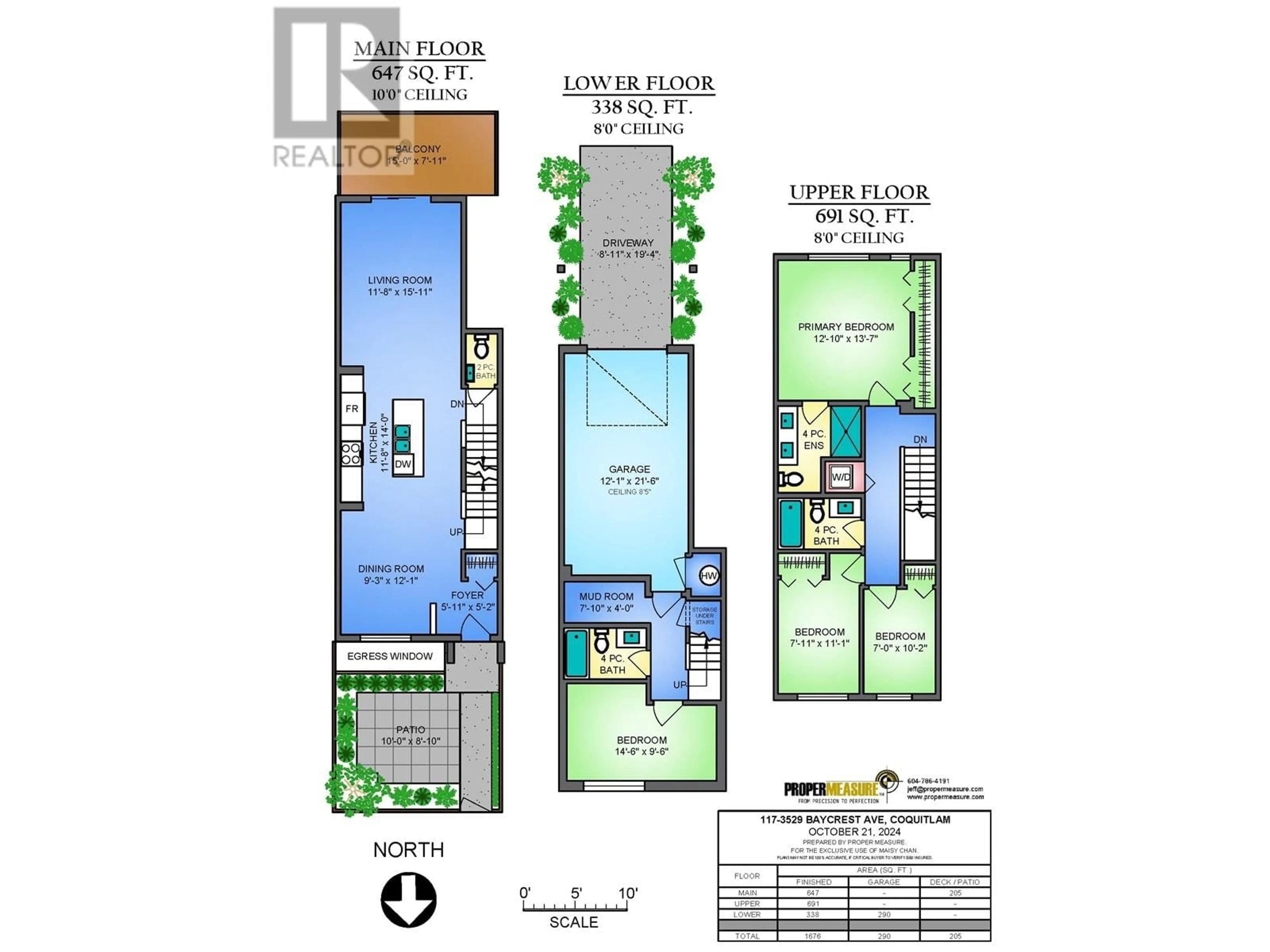 Floor plan for 117 3529 BAYCREST AVENUE, Coquitlam British Columbia V3B0S3