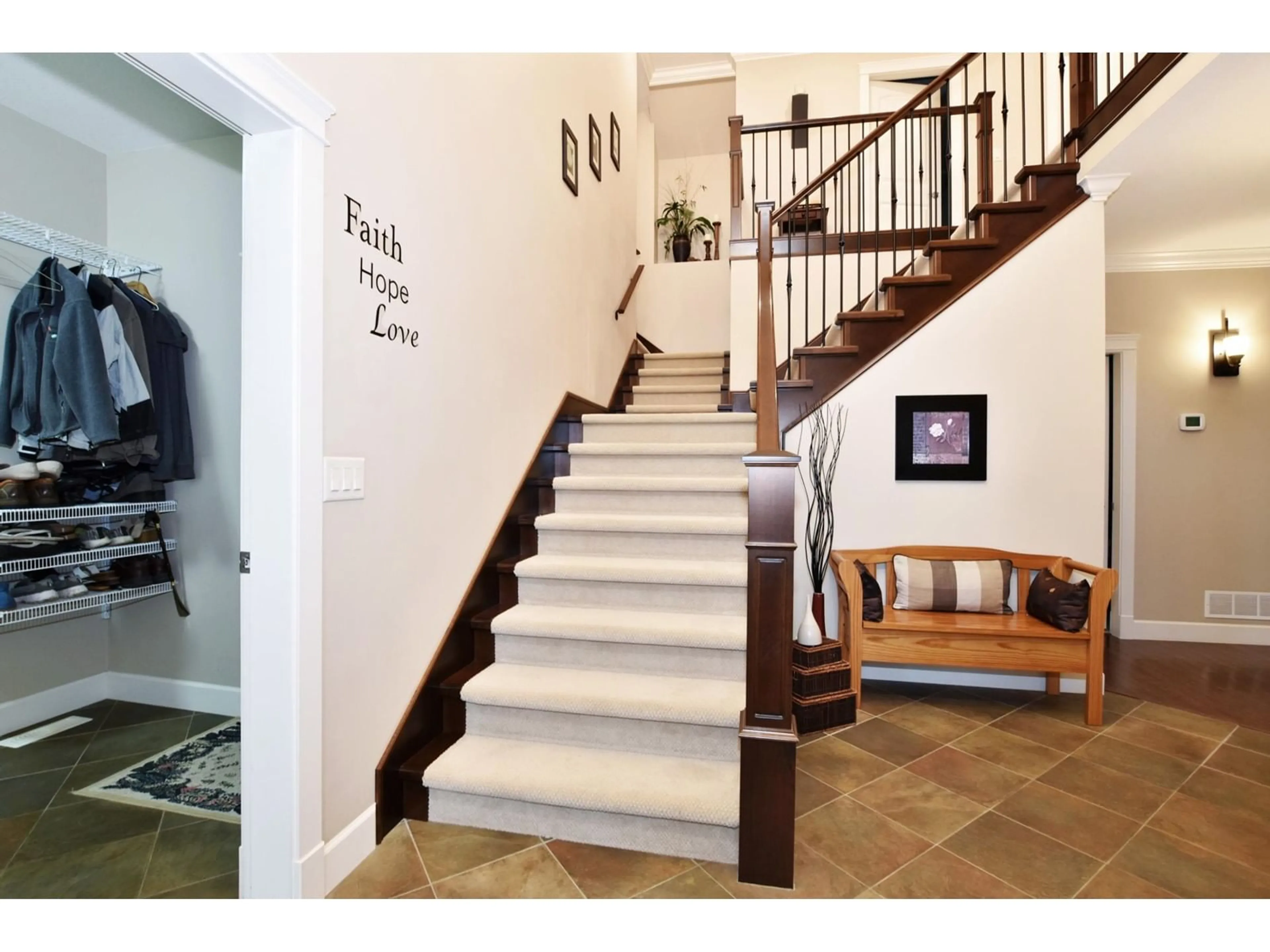 Indoor entryway, wood floors for 8368 TINDALL TERRACE, Mission British Columbia V2V6S2