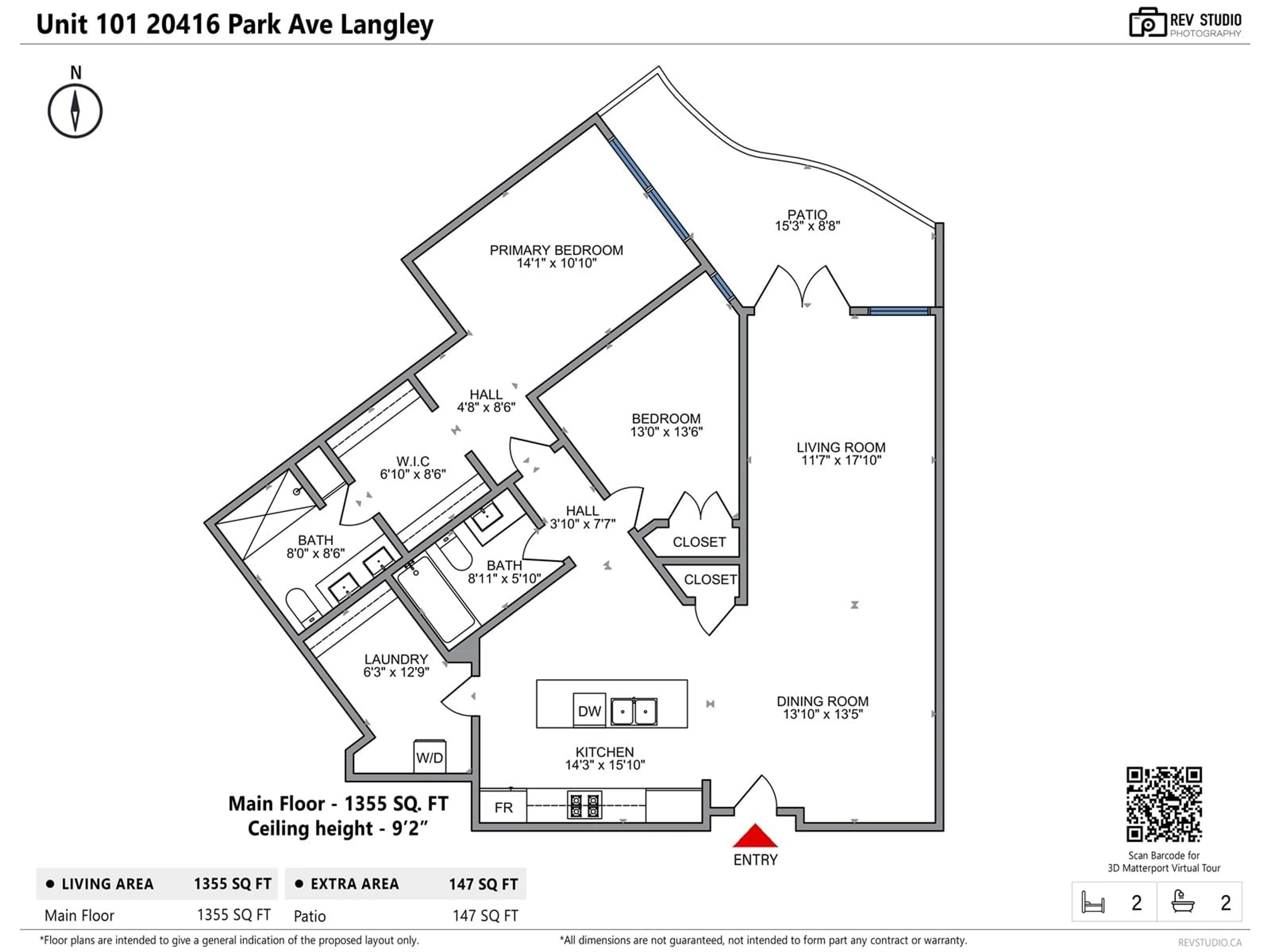 Floor plan for 101 20416 PARK AVENUE, Langley British Columbia V3A0N2