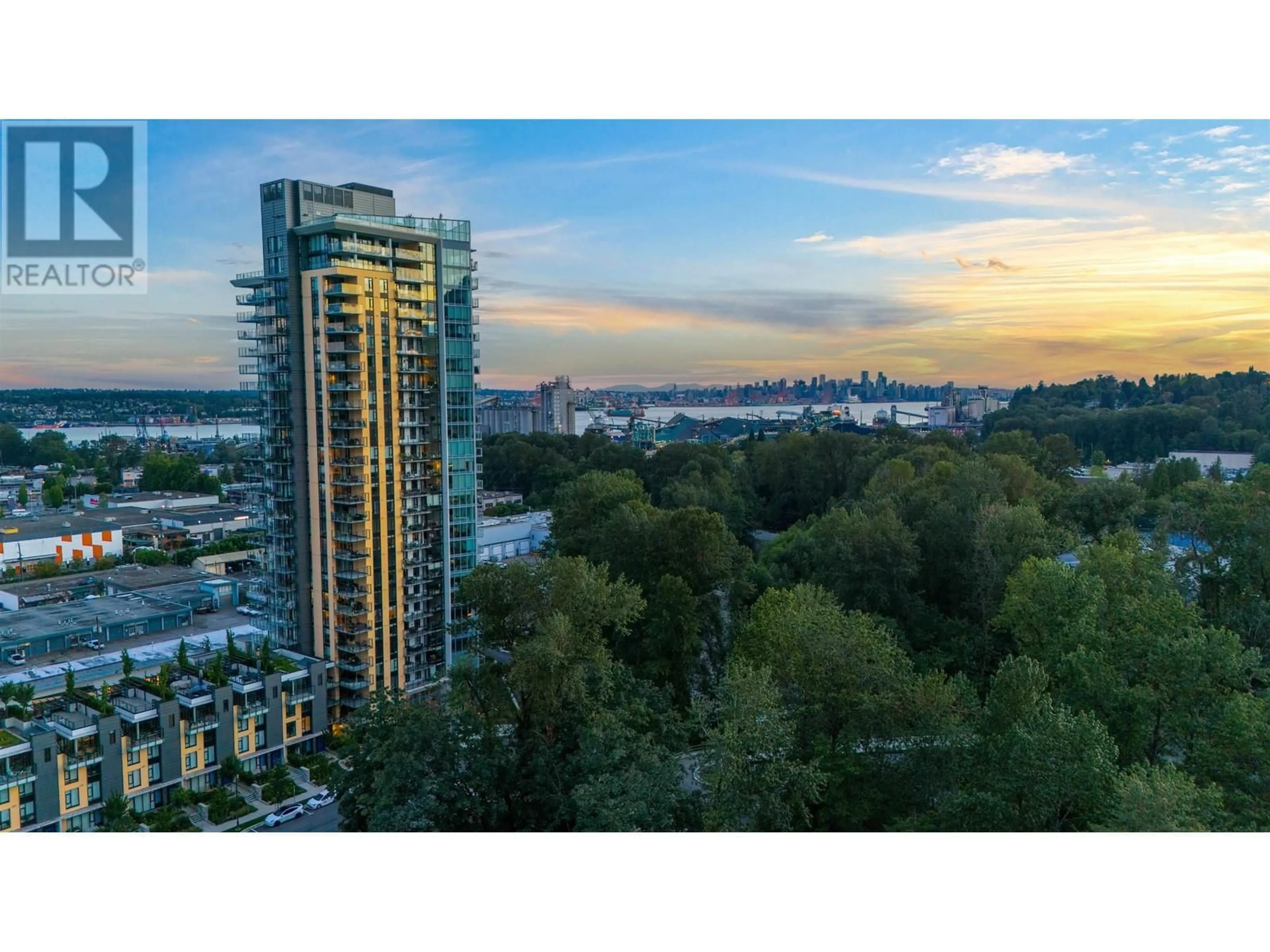 A pic from exterior of the house or condo, the view of city buildings for 2601 1401 HUNTER STREET, North Vancouver British Columbia V7J0E2