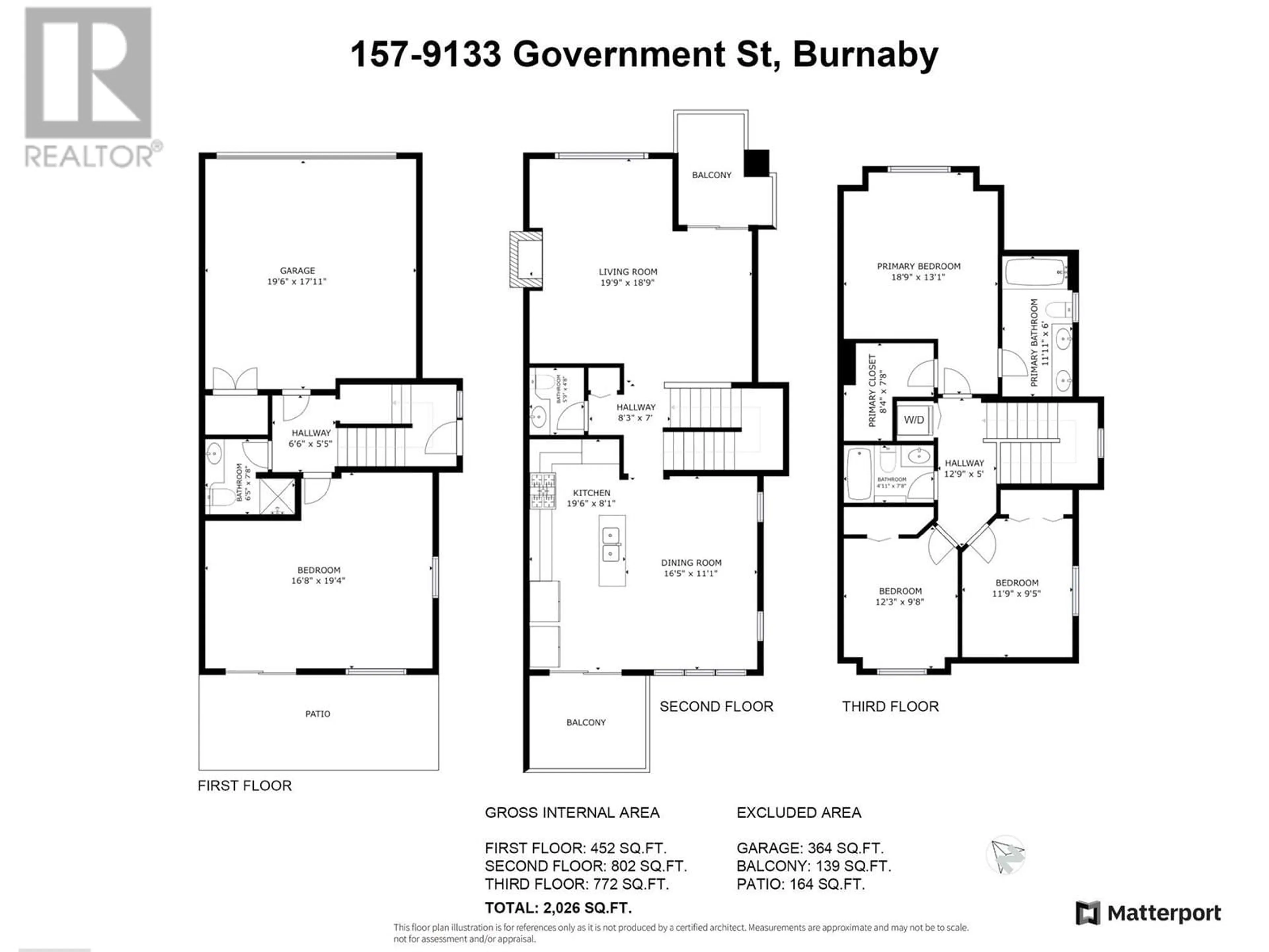 Floor plan for 157 9133 GOVERNMENT STREET, Burnaby British Columbia V3N0B1