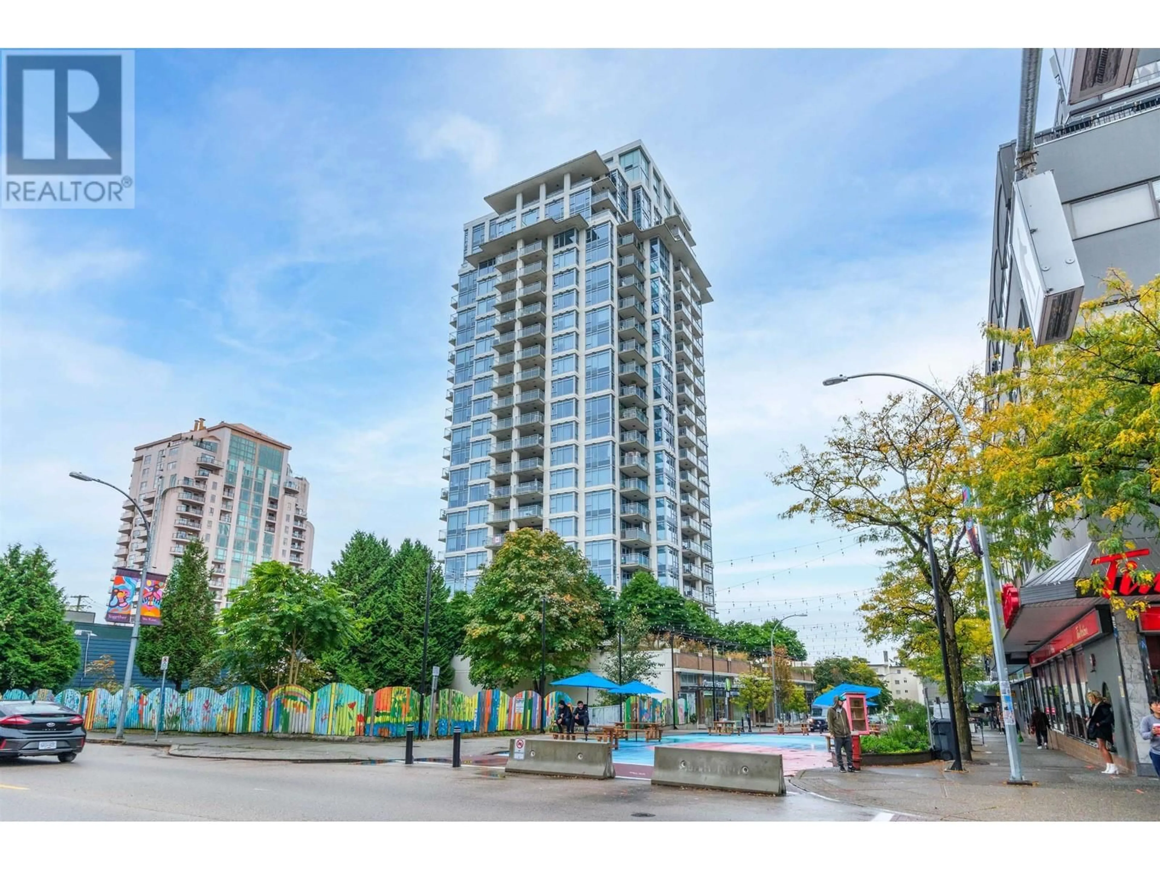 A pic from exterior of the house or condo, the street view for 1708 608 BELMONT STREET, New Westminster British Columbia V3M0G8