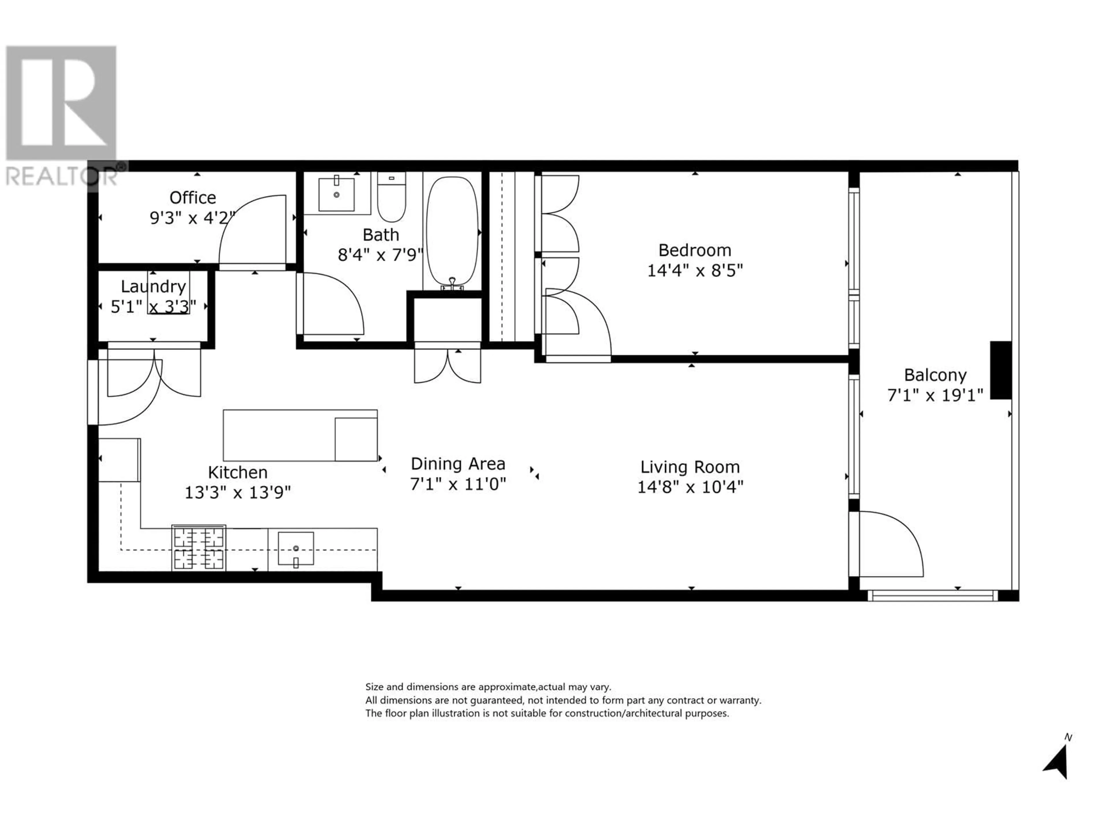 Floor plan for 202 6328 CAMBIE STREET, Vancouver British Columbia V5Z0K2