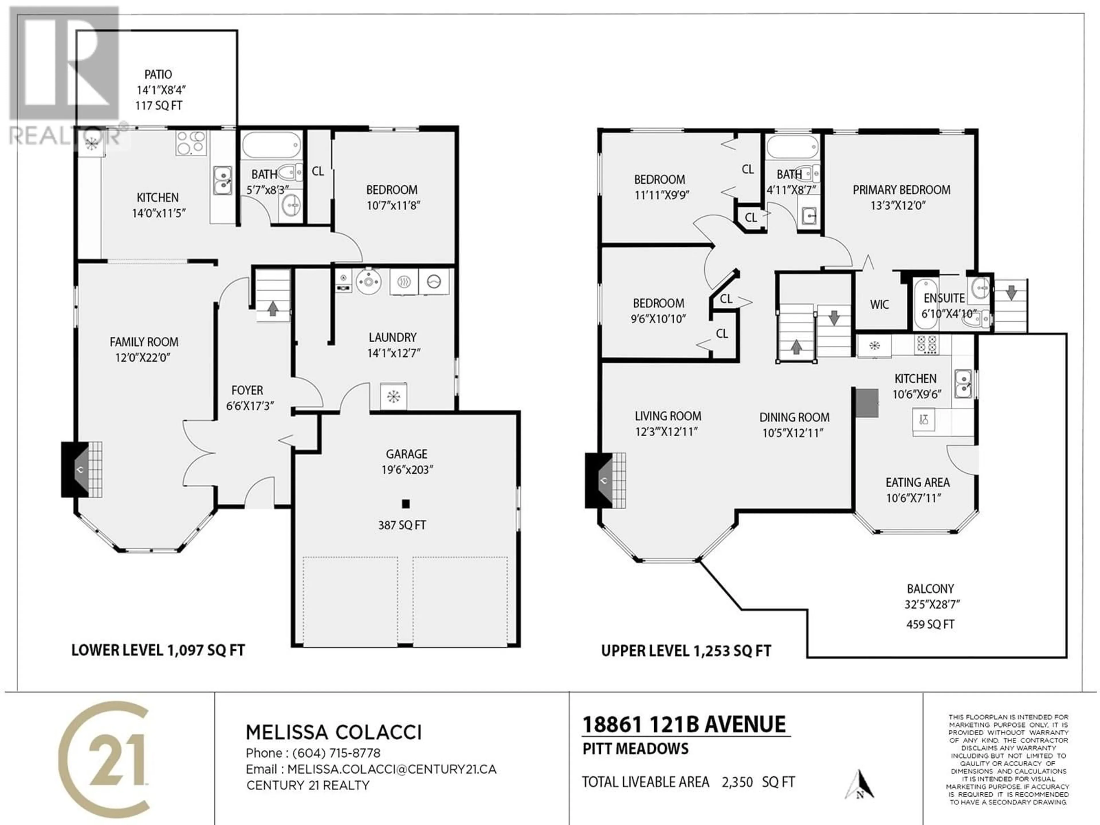 Floor plan for 18861 121B AVENUE, Pitt Meadows British Columbia V3Y2K7