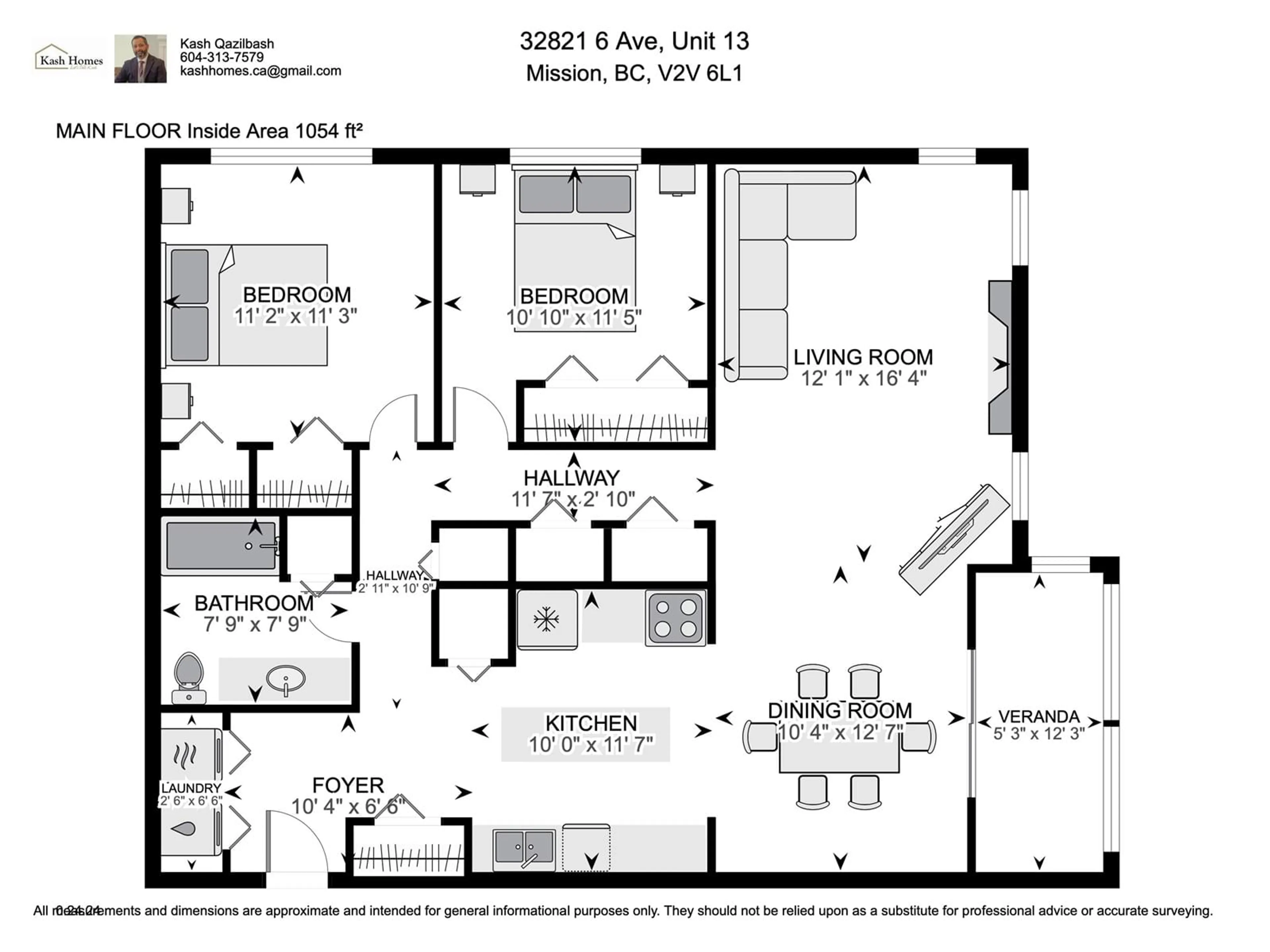 Floor plan for 13 32821 6 AVENUE, Mission British Columbia V2V6L1