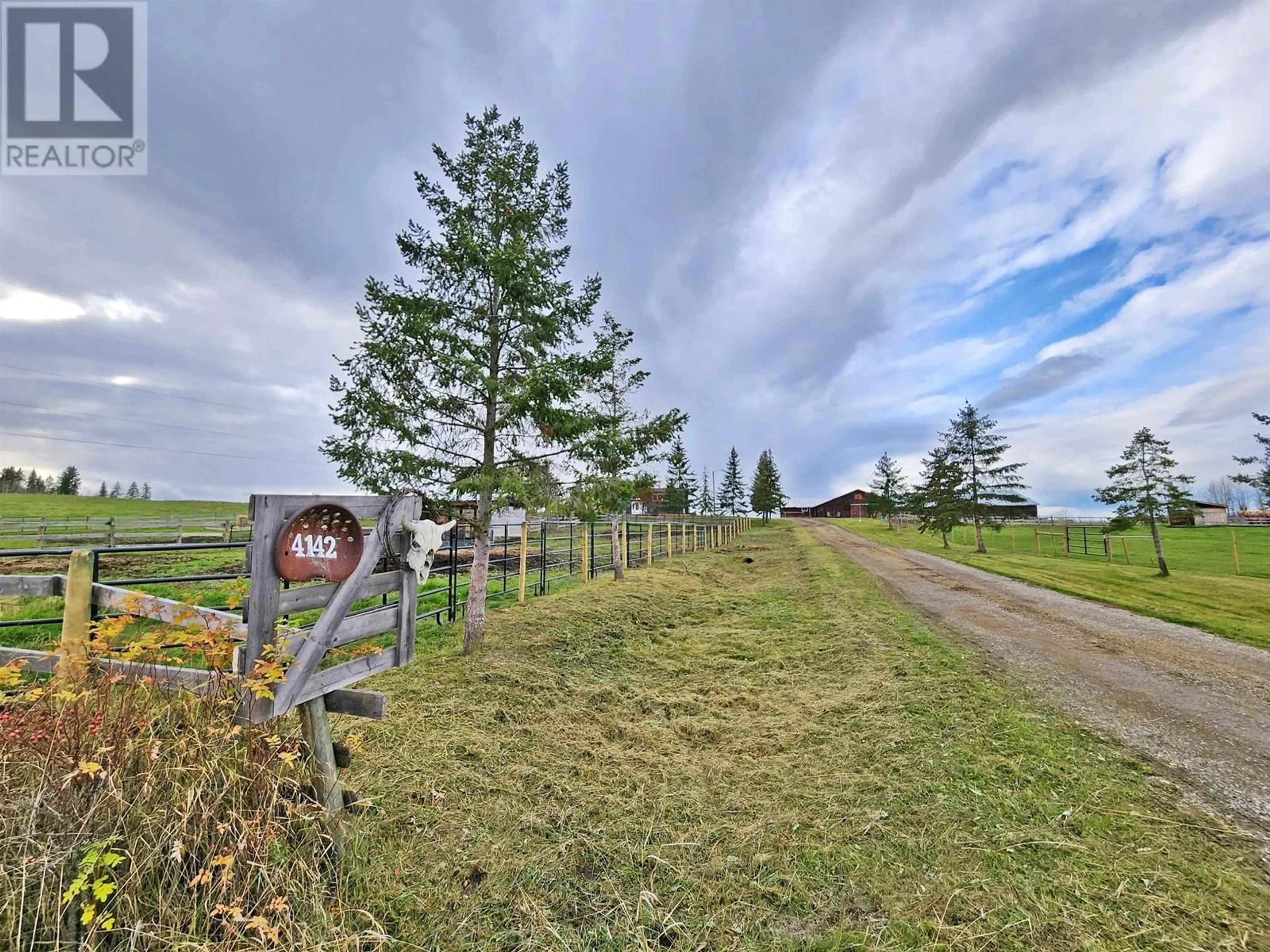 A pic from exterior of the house or condo, the street view for 4142 DALE LAKE ROAD, Quesnel British Columbia V2J6M9