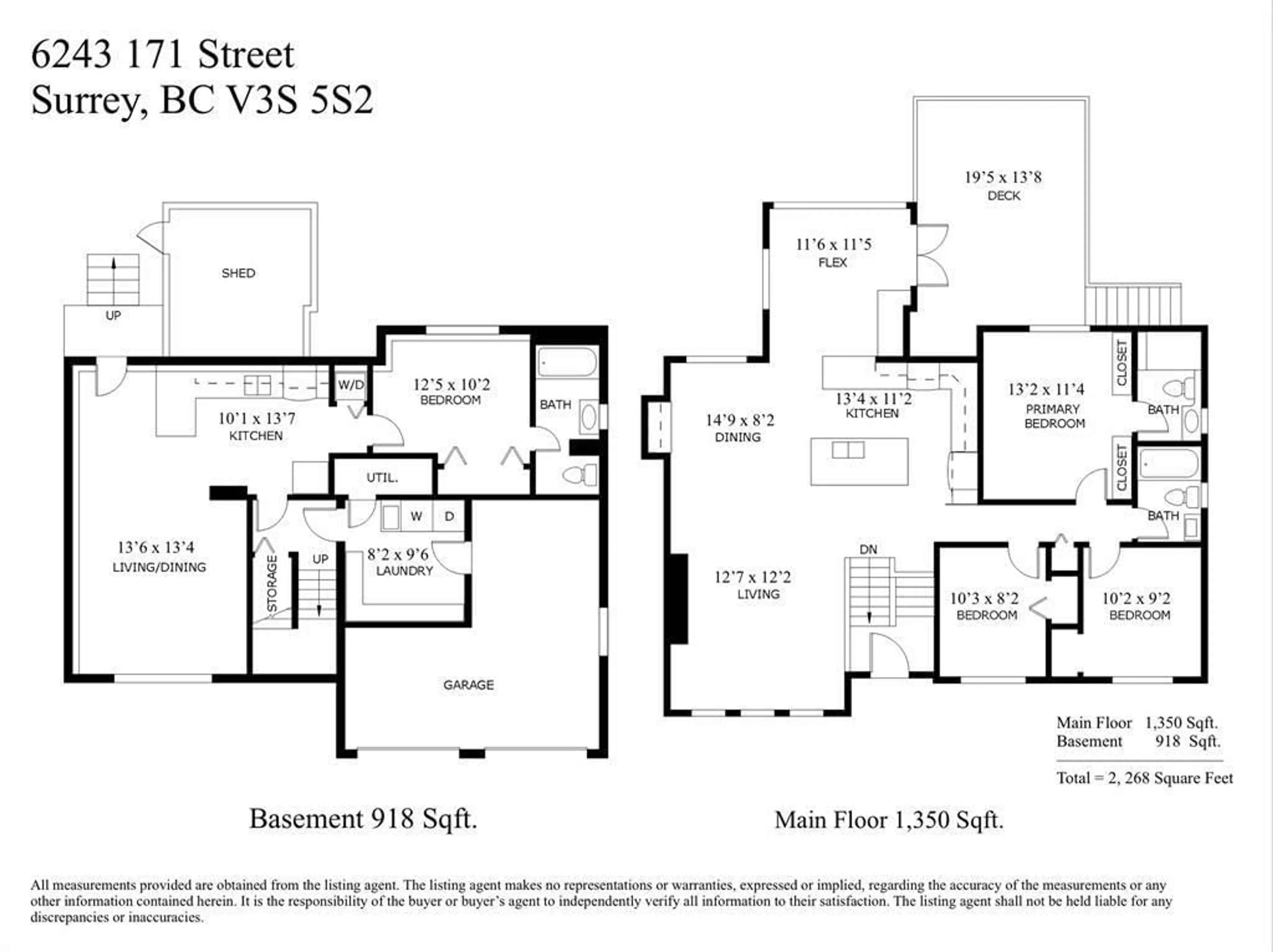 Floor plan for 6243 171 STREET, Surrey British Columbia V3S5S2