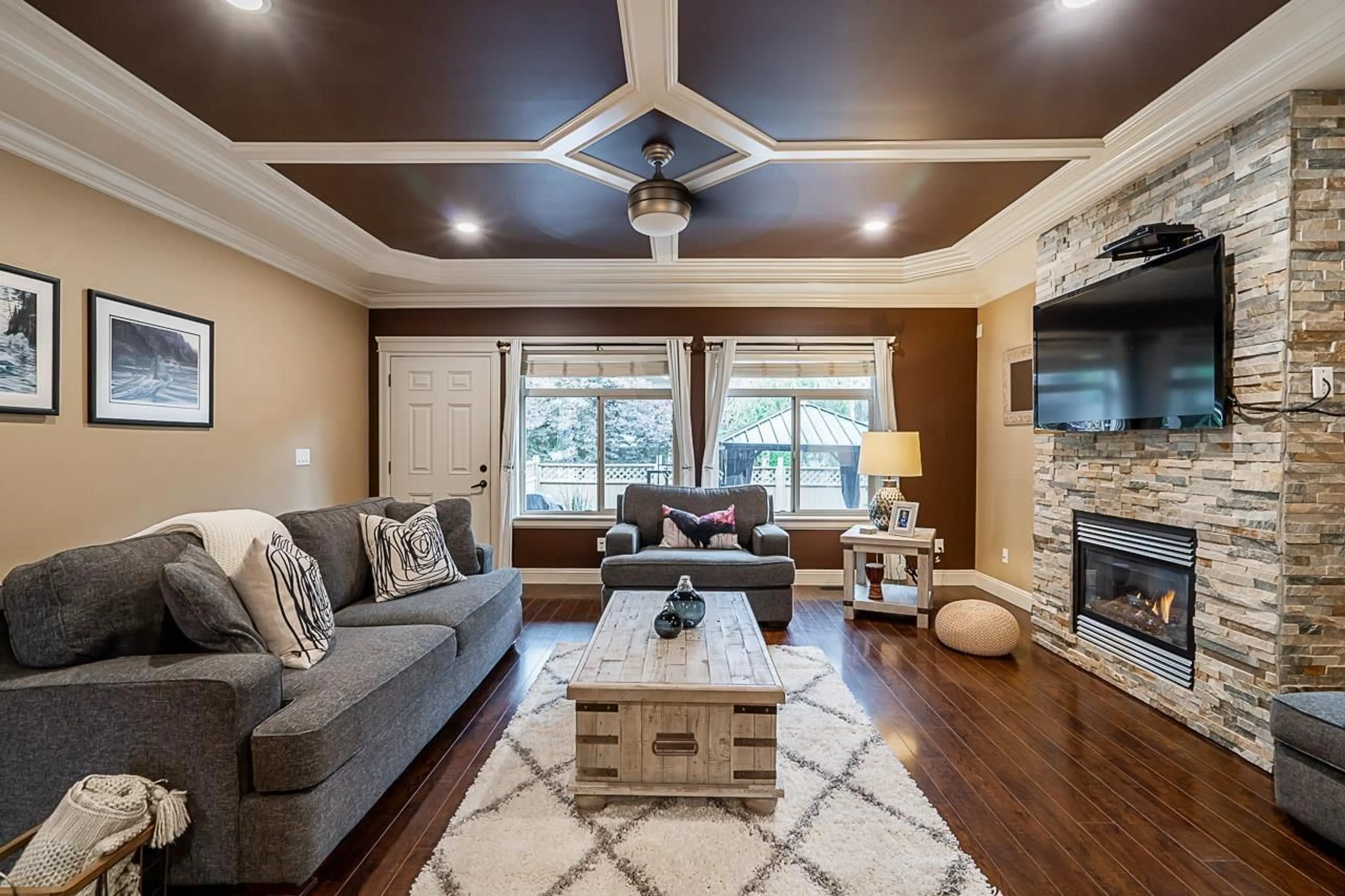 Living room, wood floors for 5071 223 STREET, Langley British Columbia V2Y2V4