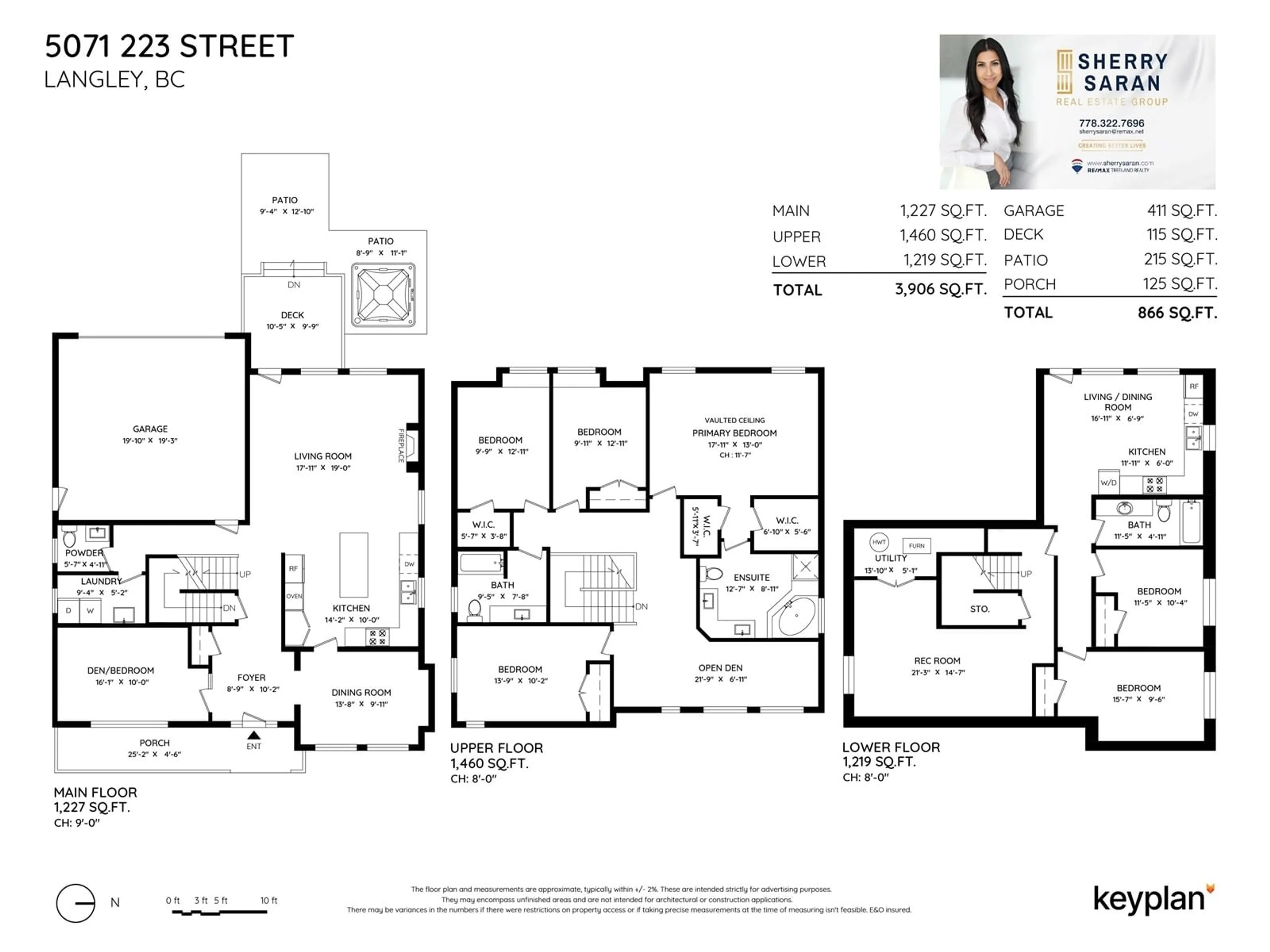 Floor plan for 5071 223 STREET, Langley British Columbia V2Y2V4