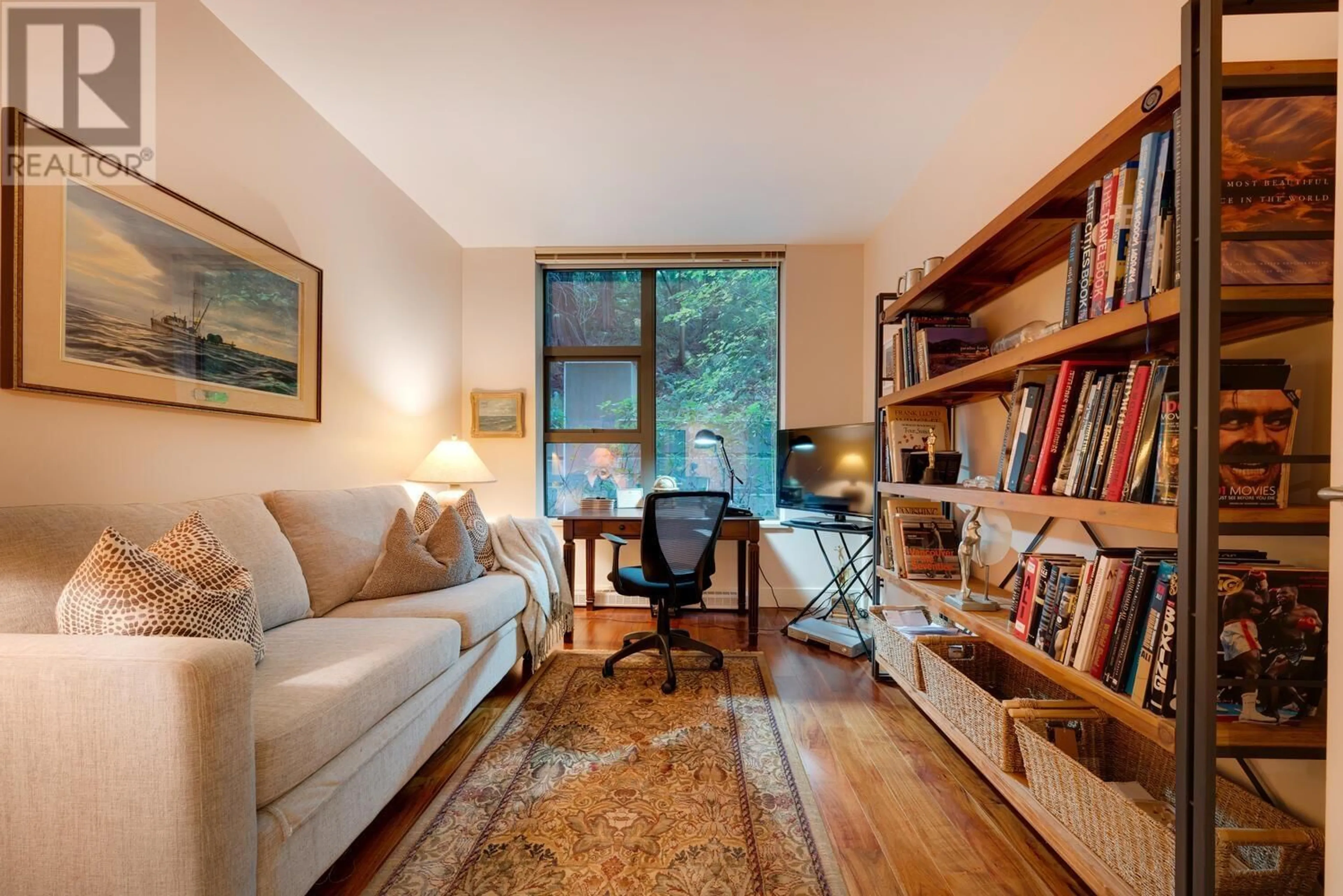 Living room, wood floors for 301 3315 CYPRESS PLACE, West Vancouver British Columbia V7S3J7