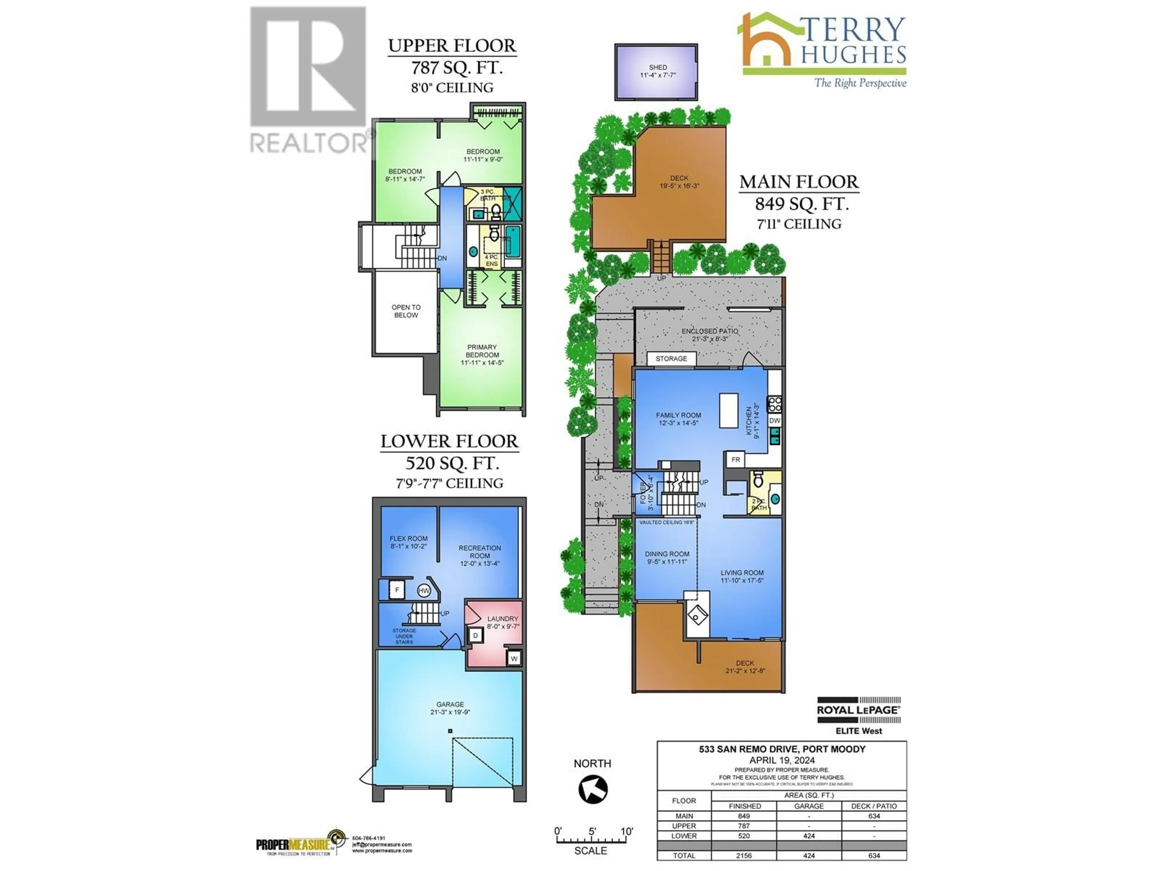 Floor plan for 533 SAN REMO DRIVE, Port Moody British Columbia V3H3S6