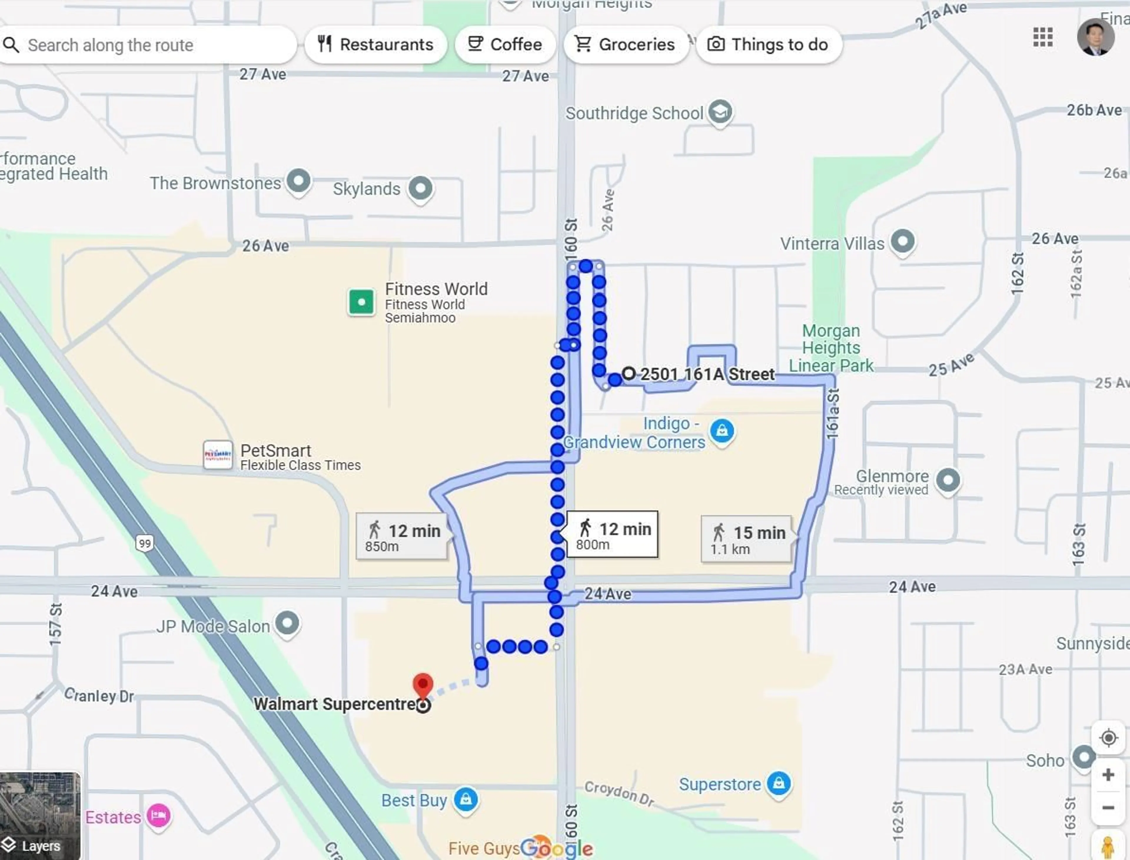 Picture of a map for 137 2501 161A STREET, Surrey British Columbia V3Z7Y6