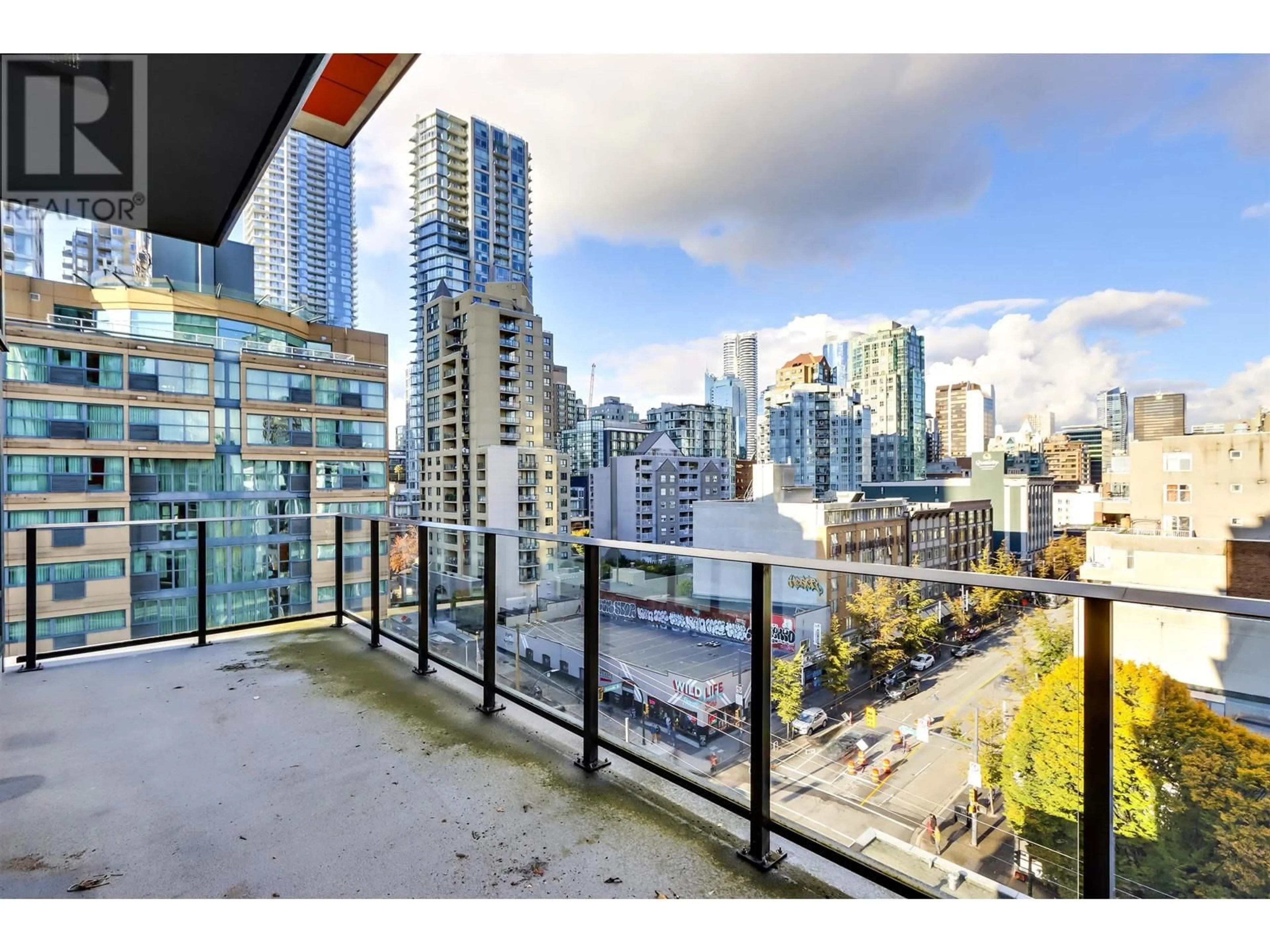 A pic from exterior of the house or condo, the view of city buildings for 902 1325 ROLSTON STREET, Vancouver British Columbia V6B0M2