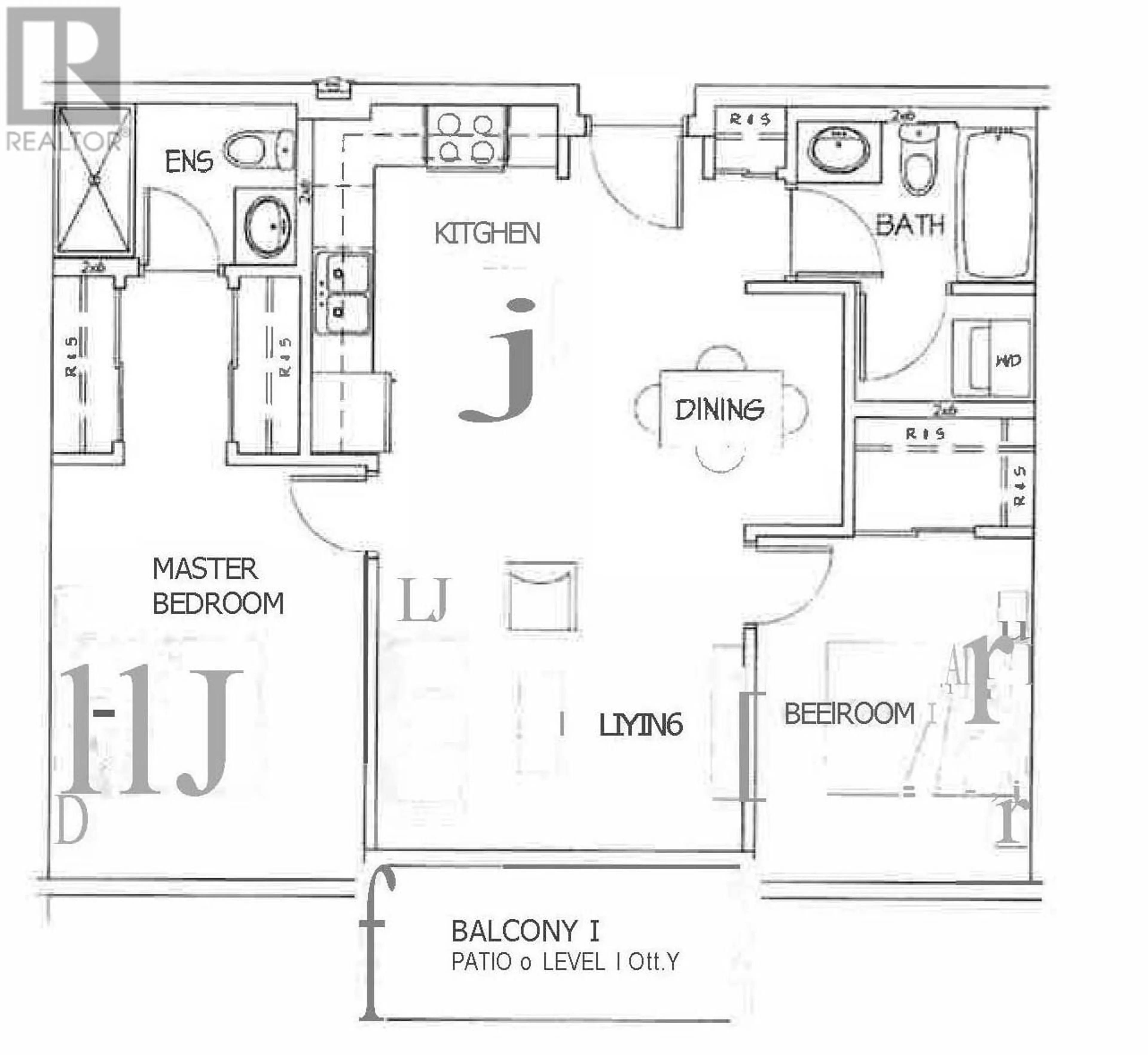 Floor plan for 302 10307 112 STREET, Fort St. John British Columbia V1J0N6