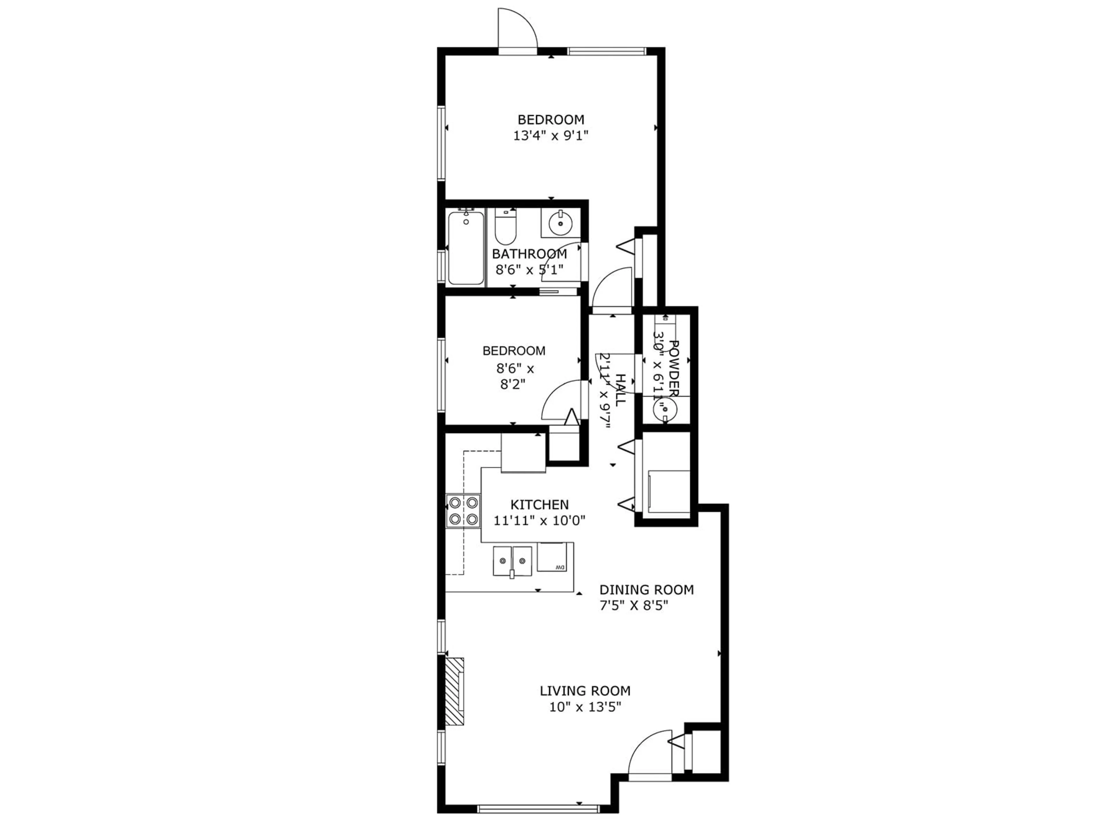 Floor plan for 131 13958 108 AVENUE, Surrey British Columbia V3T0B4